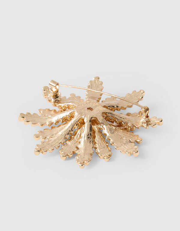 Palm Flower Broche Goud SHOEBY ACCESSOIRES