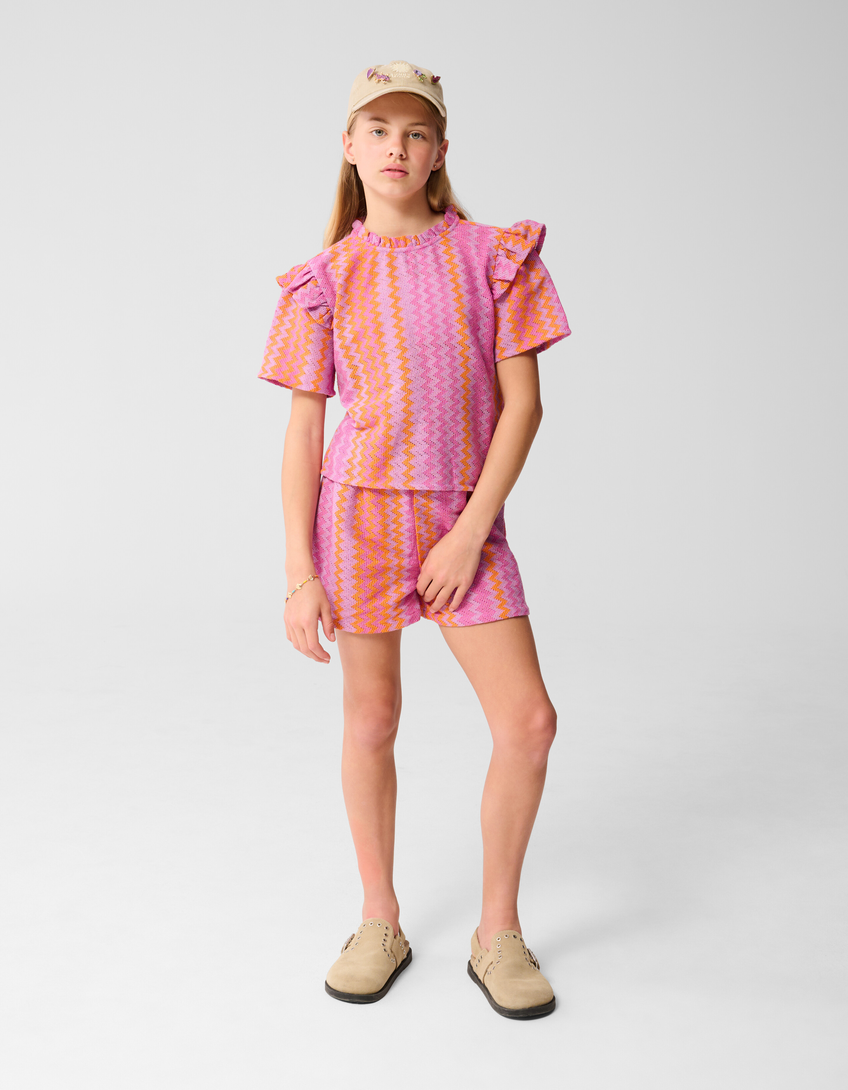 Zigzag Crochet Top Paars SHOEBY GIRLS