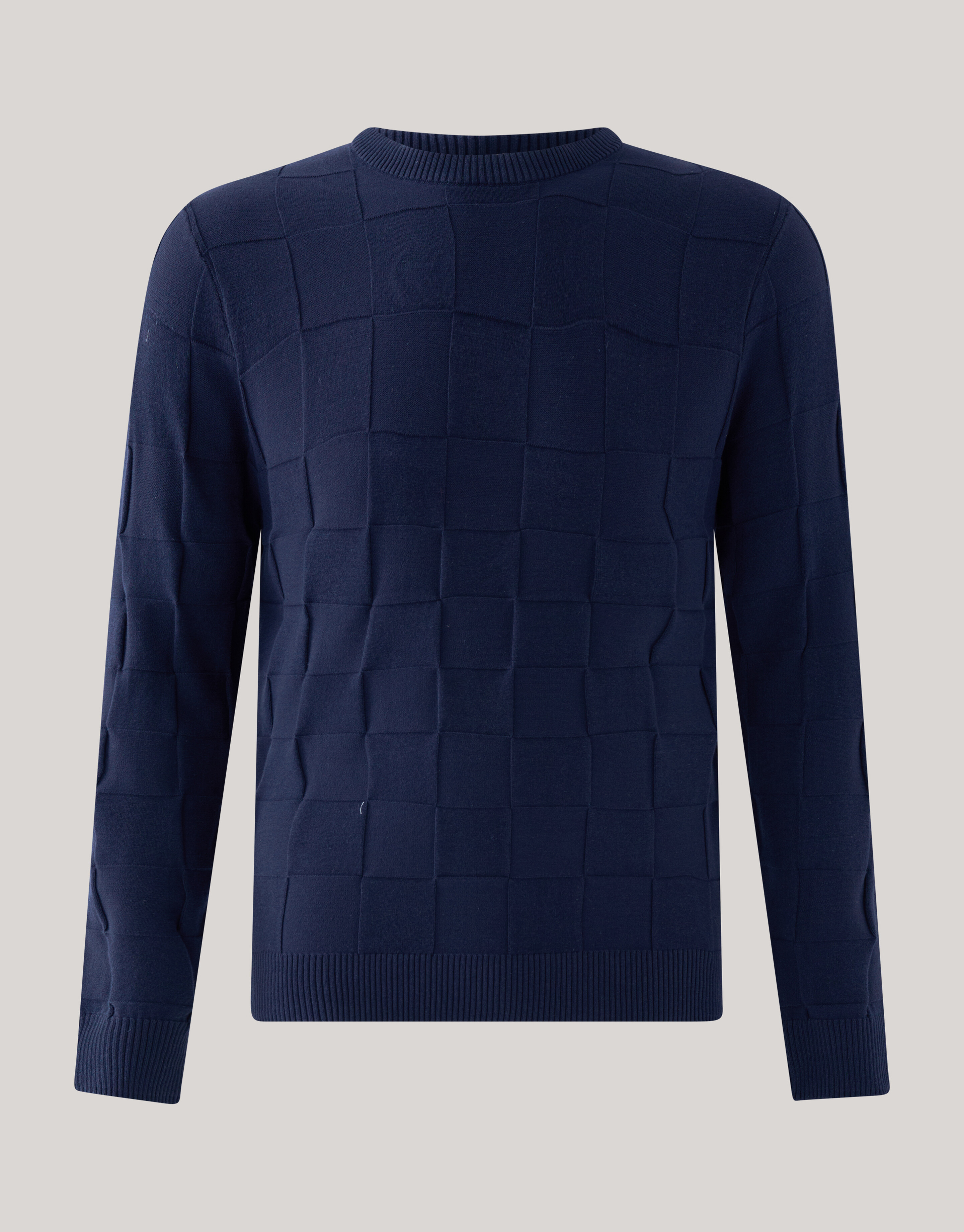 Structuur Trui Donkerblauw SHOEBY MEN