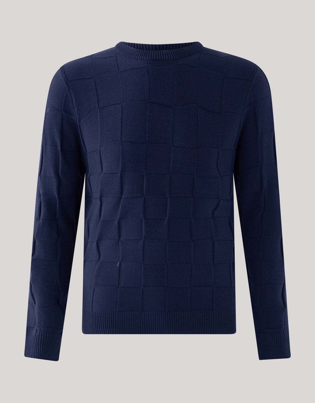 Structuur Trui Donkerblauw SHOEBY MEN