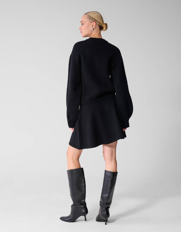 Gebreide Rok Antraciet SHOEBY WOMEN