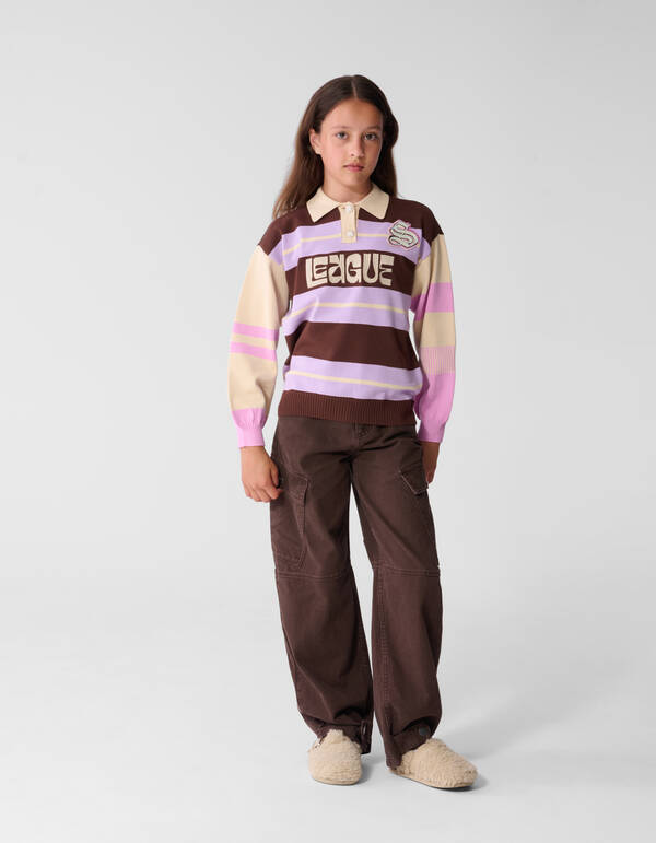 Cargo Balloon Fit Broek Donkerbruin SHOEBY GIRLS