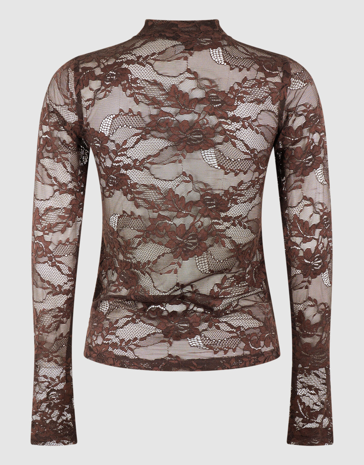 Kanten Top Donkerbruin SHOEBY WOMEN