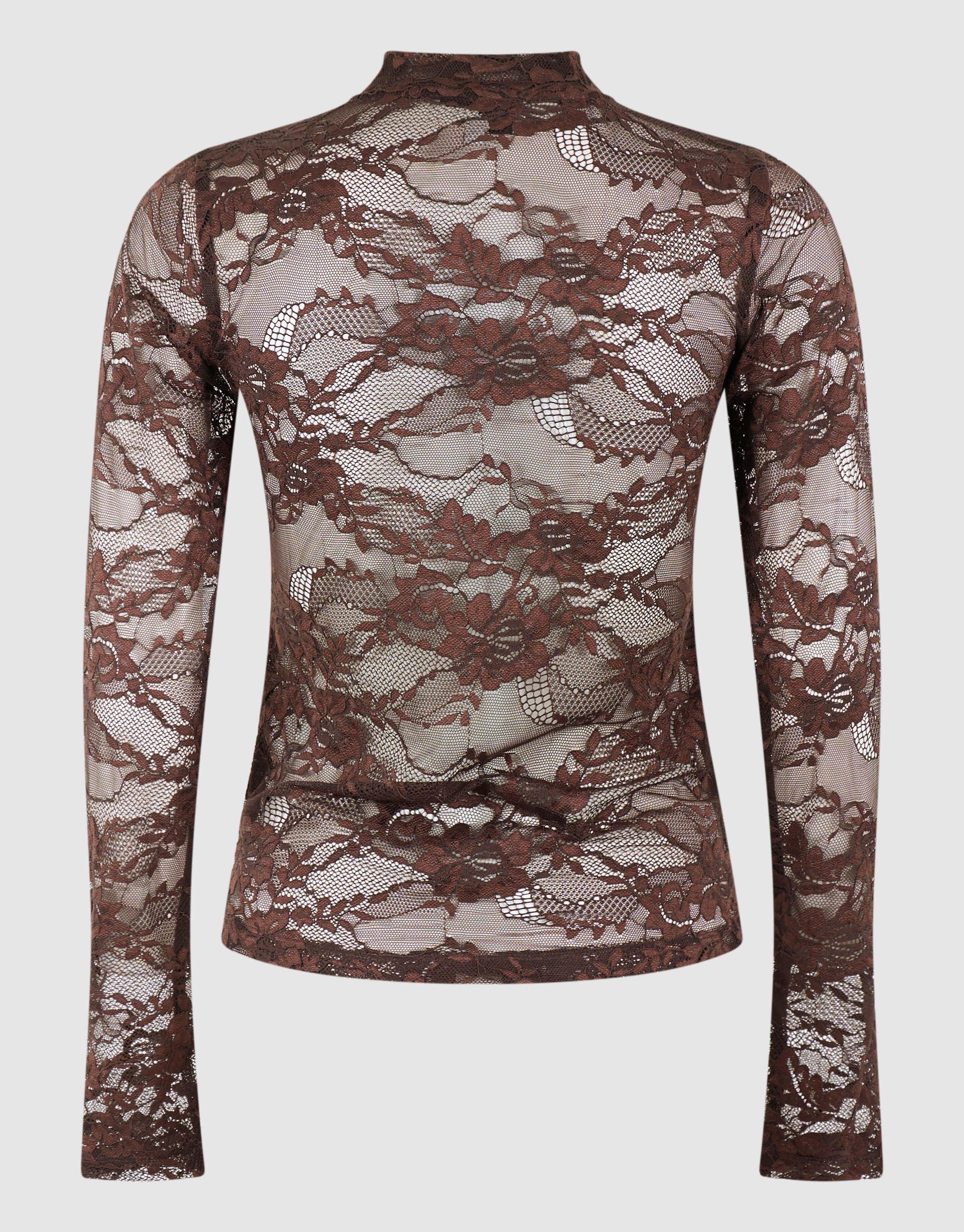 Kanten Top Donkerbruin SHOEBY WOMEN