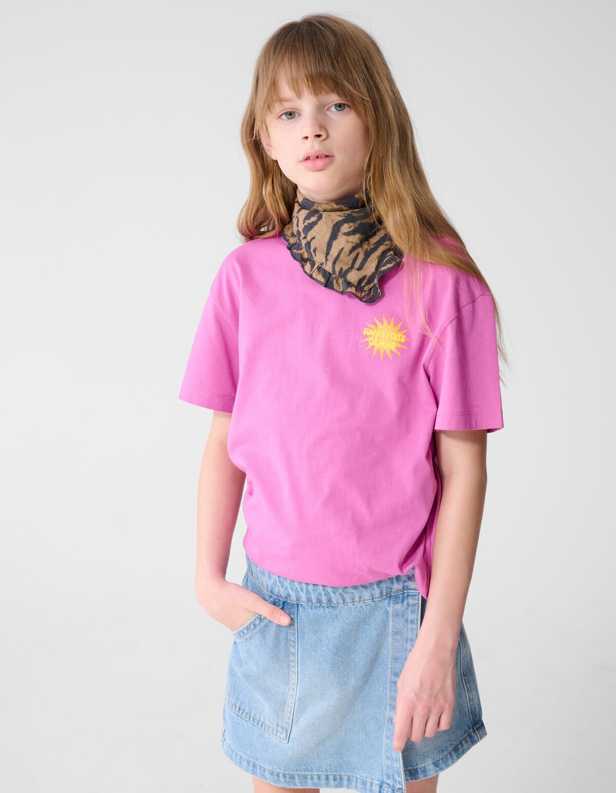 Soleil Artwork T-shirt Paars SHOEBY GIRLS