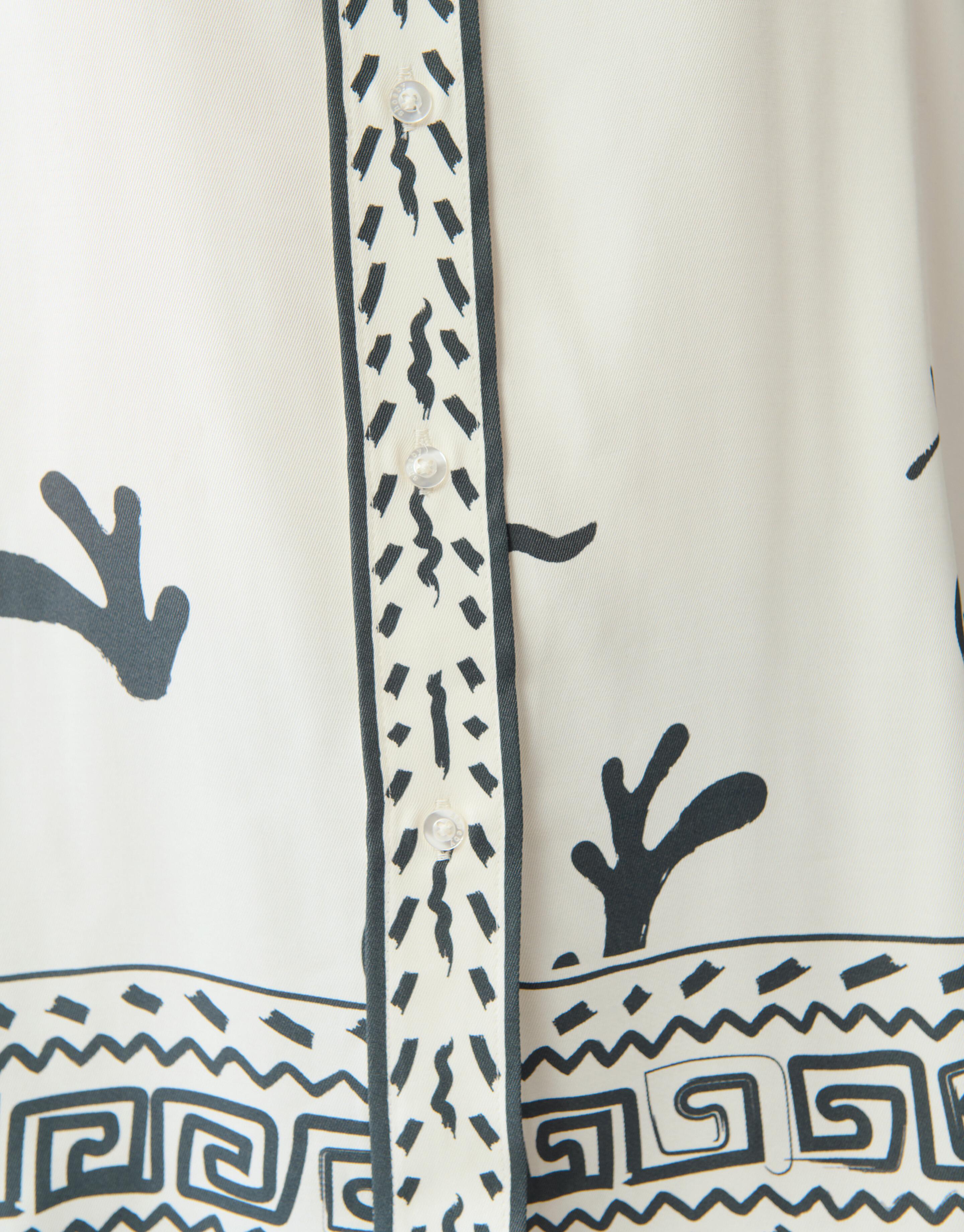 Printed Dessert Blouse Zwart/Wit SHOEBY WOMEN