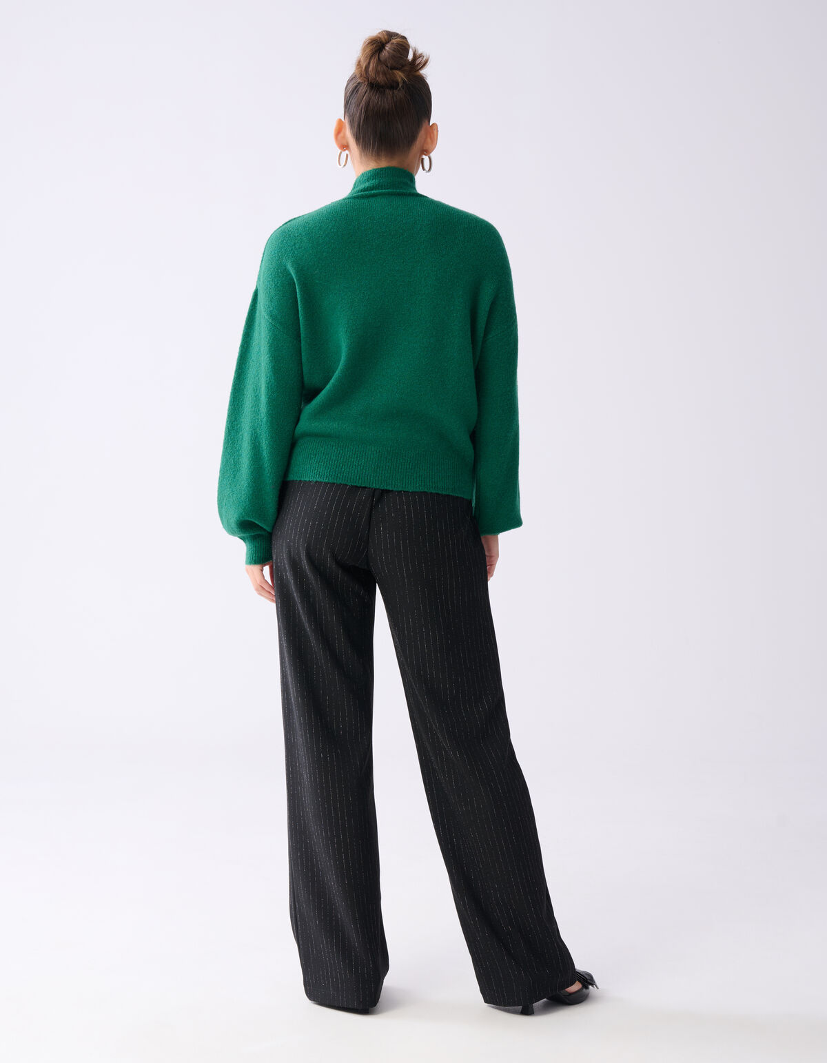 Studio Strass Trui Donkergroen SHOEBY WOMEN