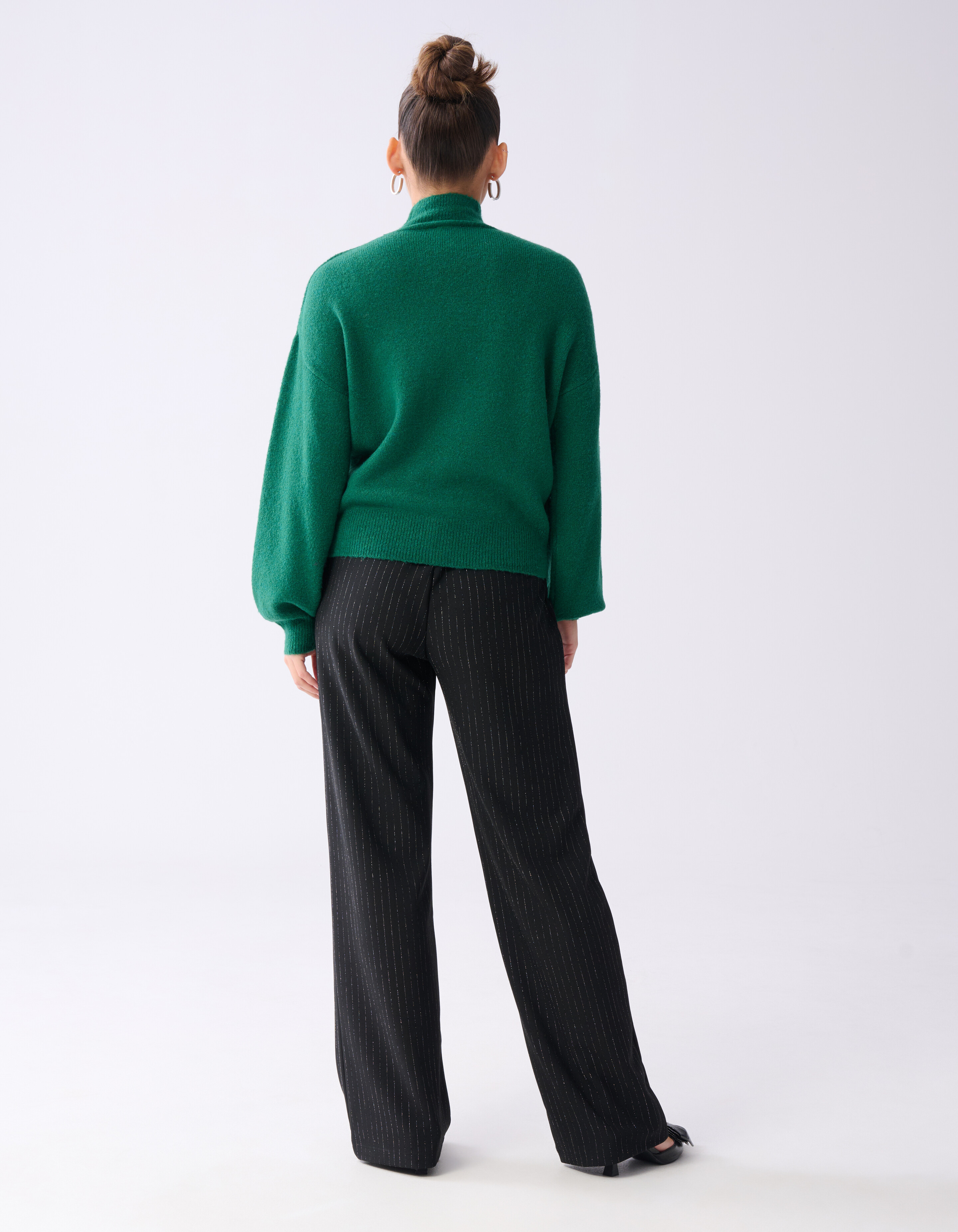 Studio Strass Trui Donkergroen SHOEBY WOMEN