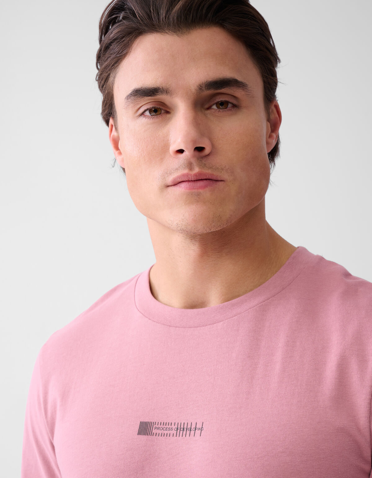 Process T-shirt Roze SHOEBY MEN