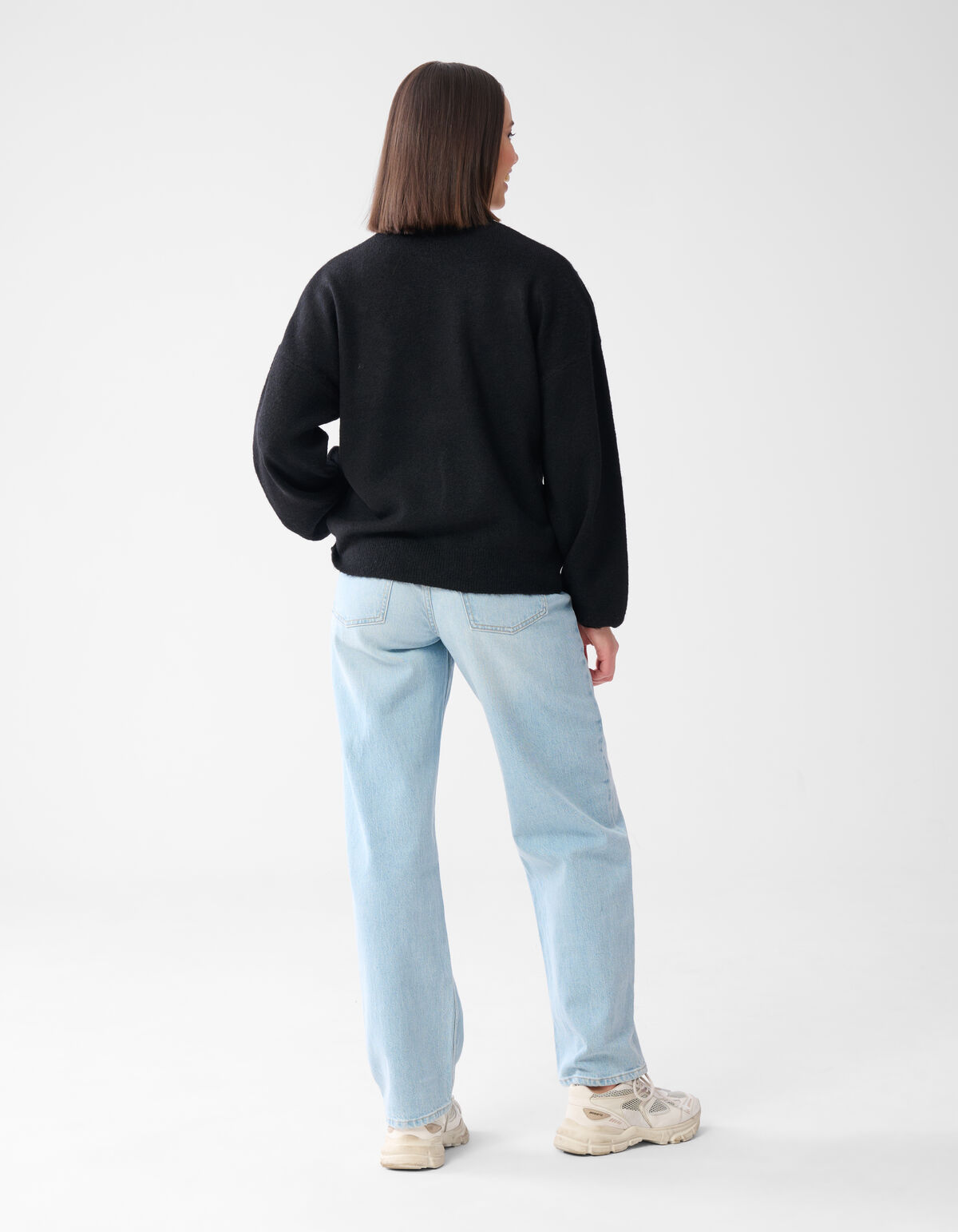 Vintage Patch Trui Zwart SHOEBY WOMEN