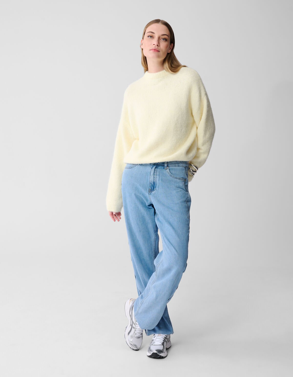 Wave Straight Fit Jeans Mediumstone SHOEBY WOMEN