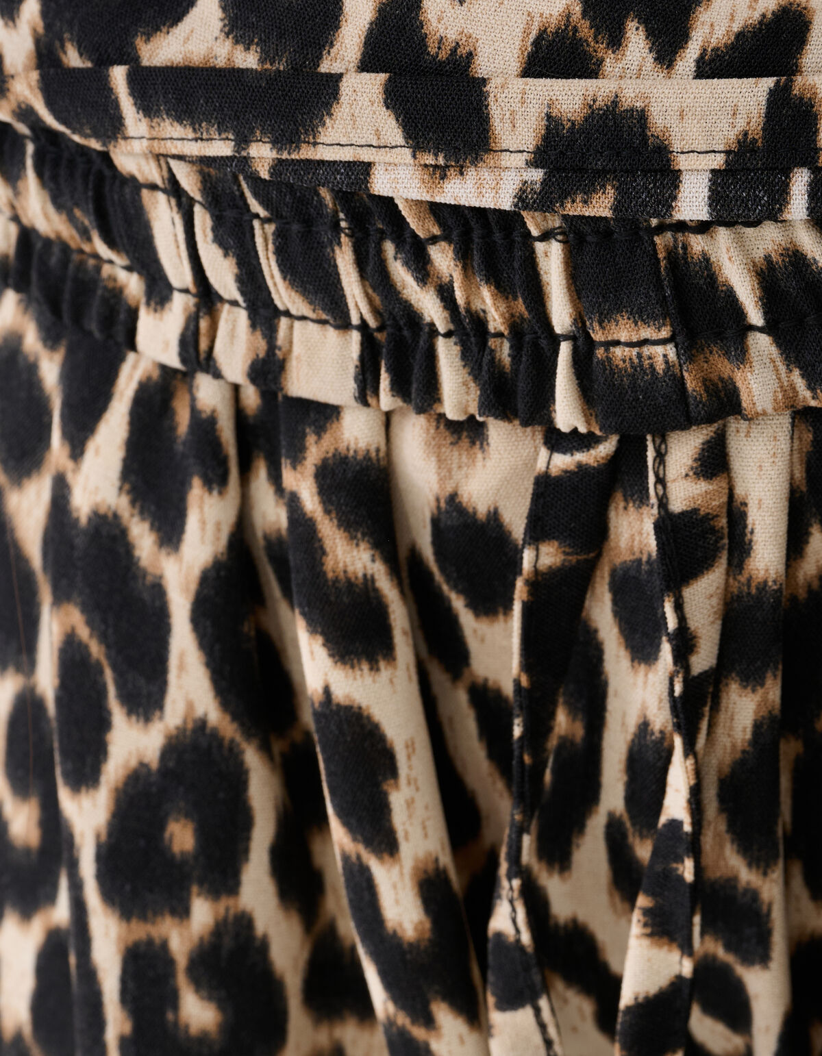 Twist Leopard Wide leg Broek Bruin SHOEBY GIRLS