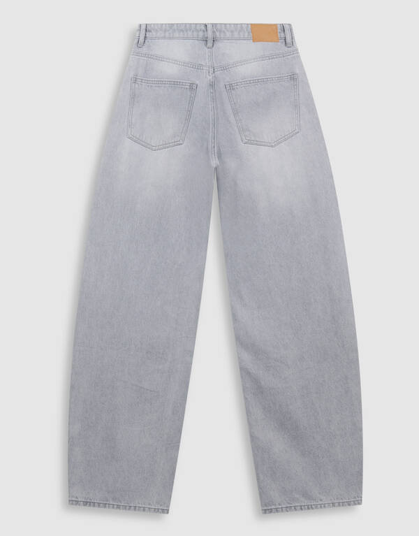 Baggy Fit Jeans Lichtgrijs SHOEBY WOMEN