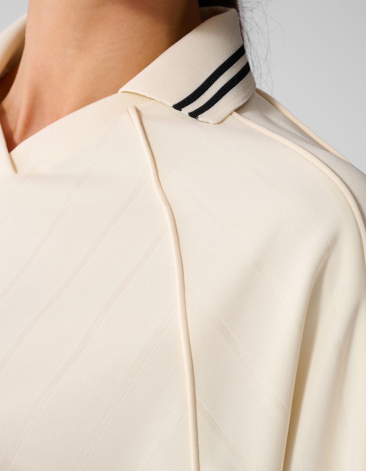 Sporty Longsleeve Top Gebroken Wit By Anna SHOEBY WOMEN