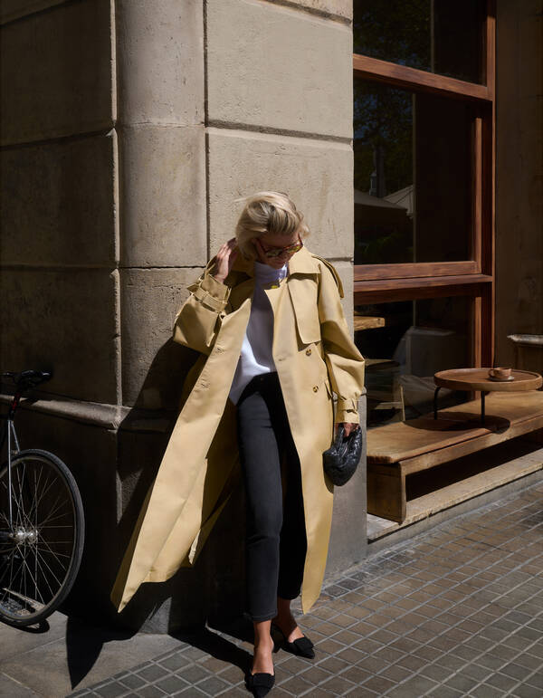 Oversized Trenchcoat Zand By Lonneke SHOEBY WOMEN