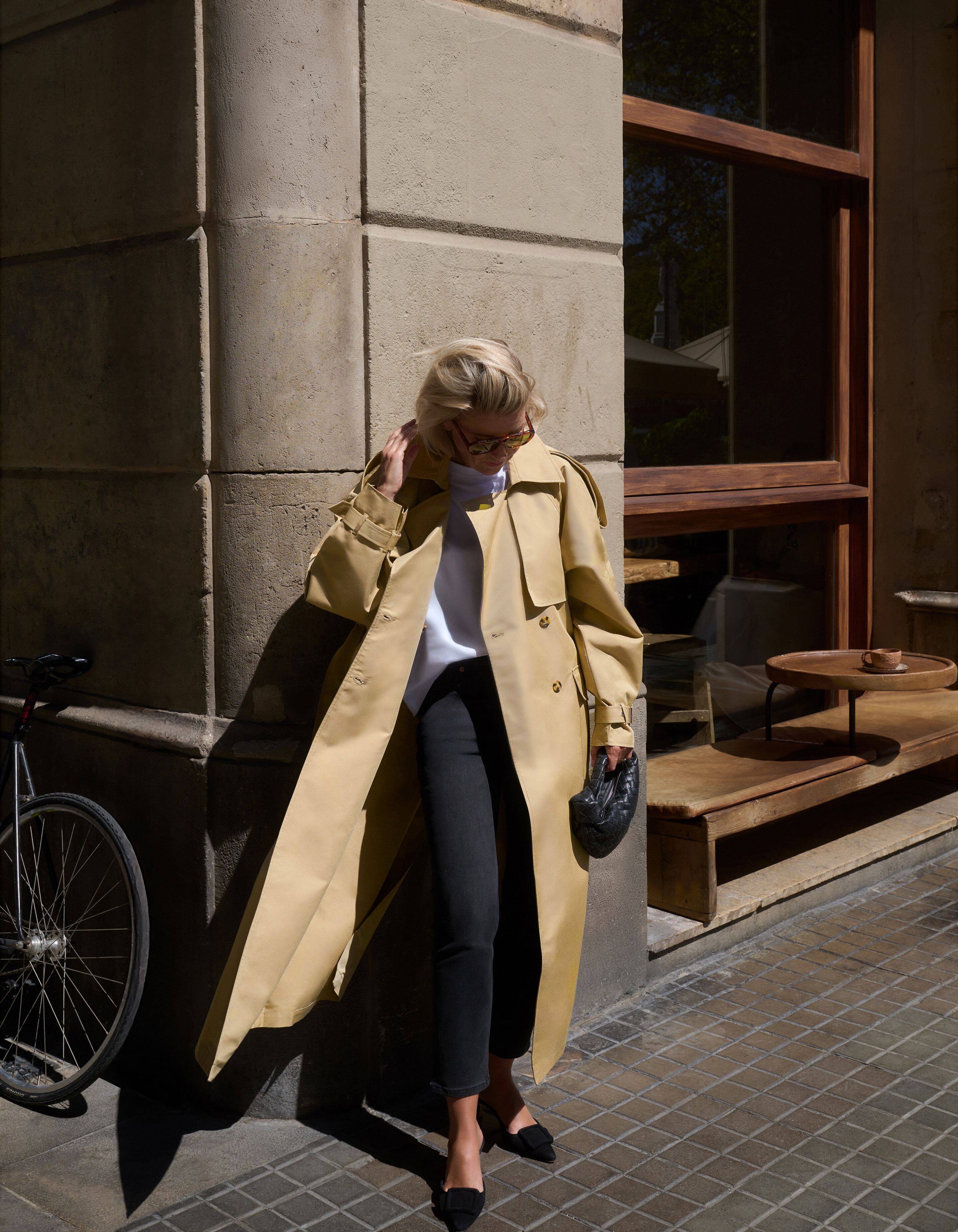 Oversized Trenchcoat Zand By Lonneke SHOEBY WOMEN