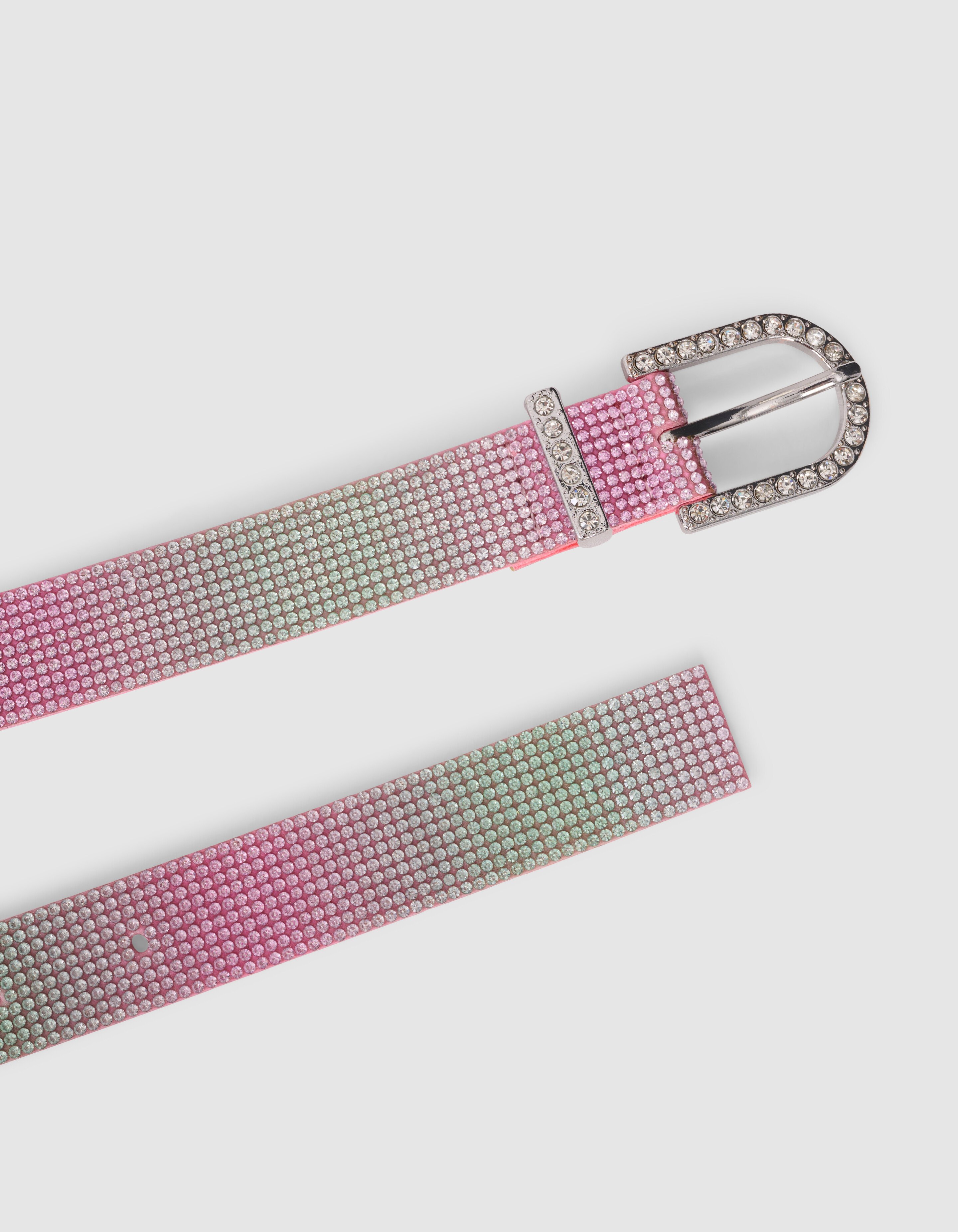 Rainbow Strass Riem Roze SHOEBY ACCESSOIRES