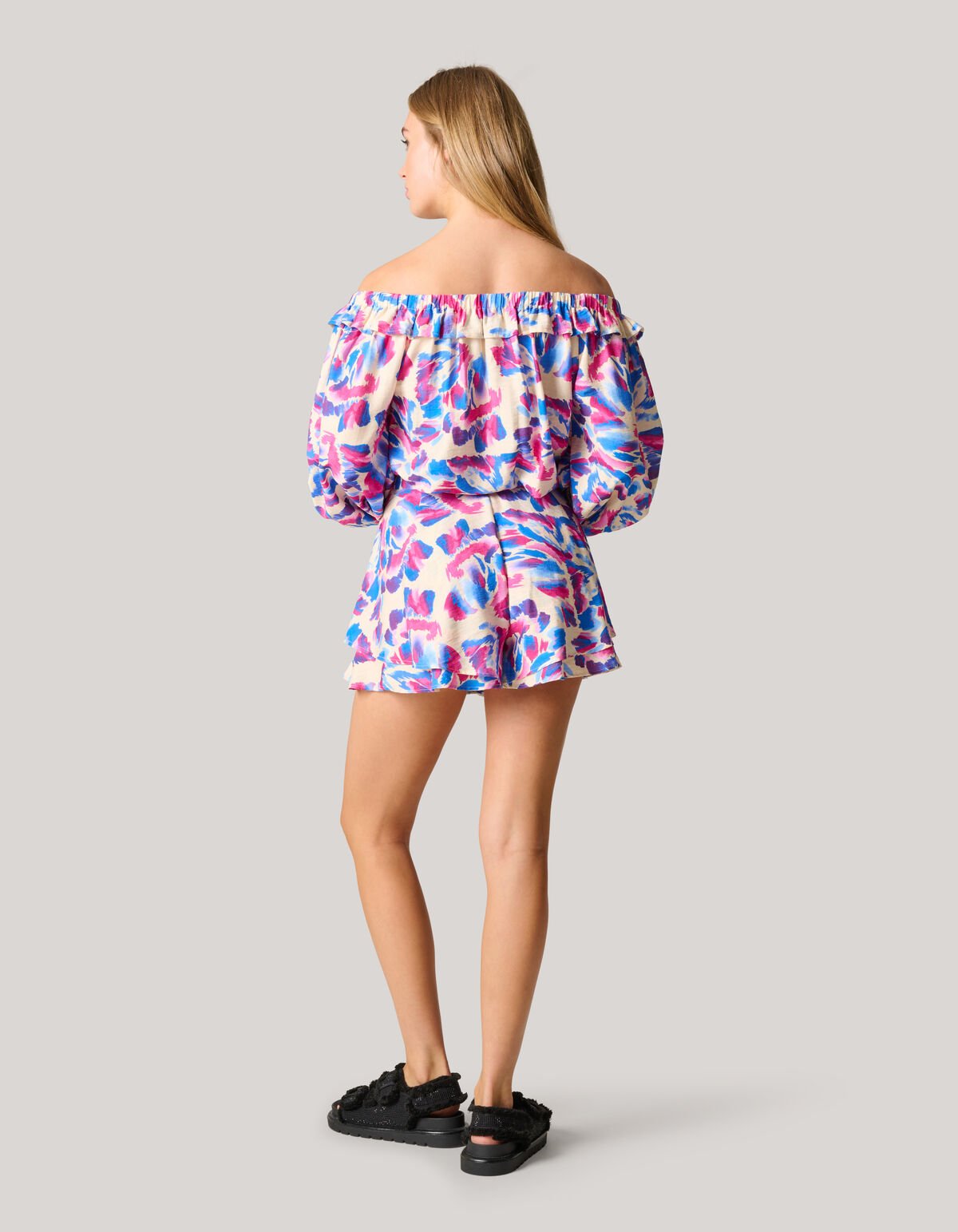 Printed Short Gebroken Wit SHOEBY WOMEN