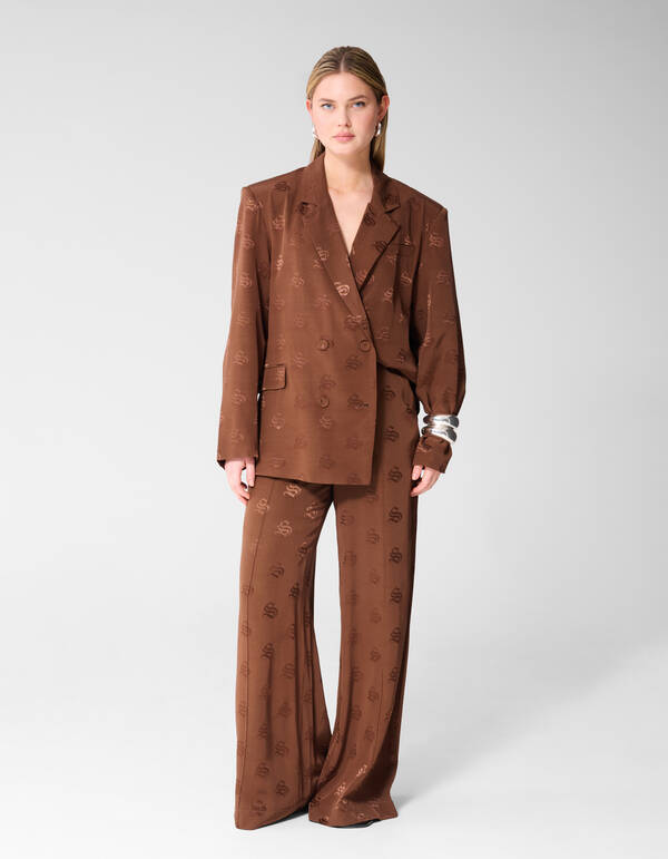 Jacquard Blazer Bruin SHOEBY WOMEN