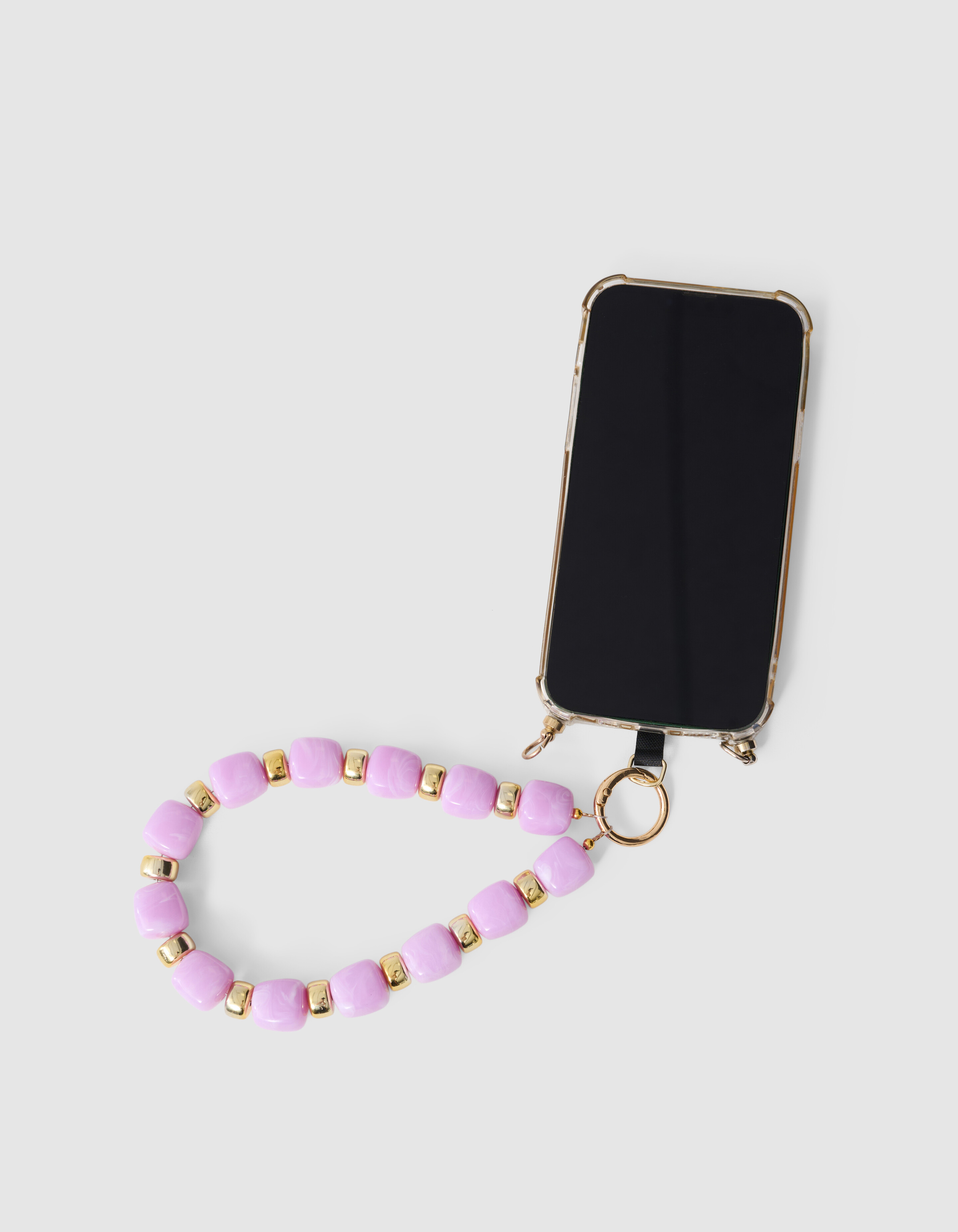 Beaded Telefoonkoord Lichtpaars SHOEBY ACCESSOIRES