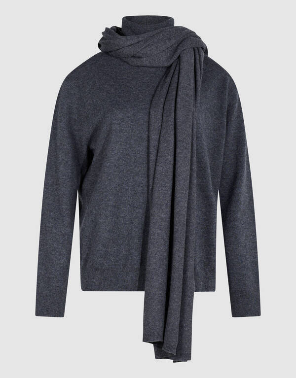 Gebreide Coltrui Donkergrijs By Lonneke SHOEBY WOMEN