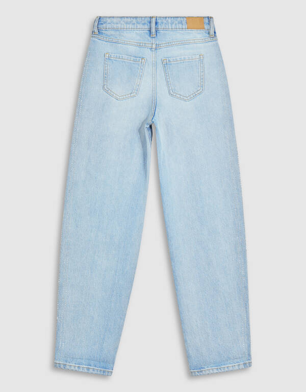 Strass Barrel Fit Jeans Blauw SHOEBY GIRLS