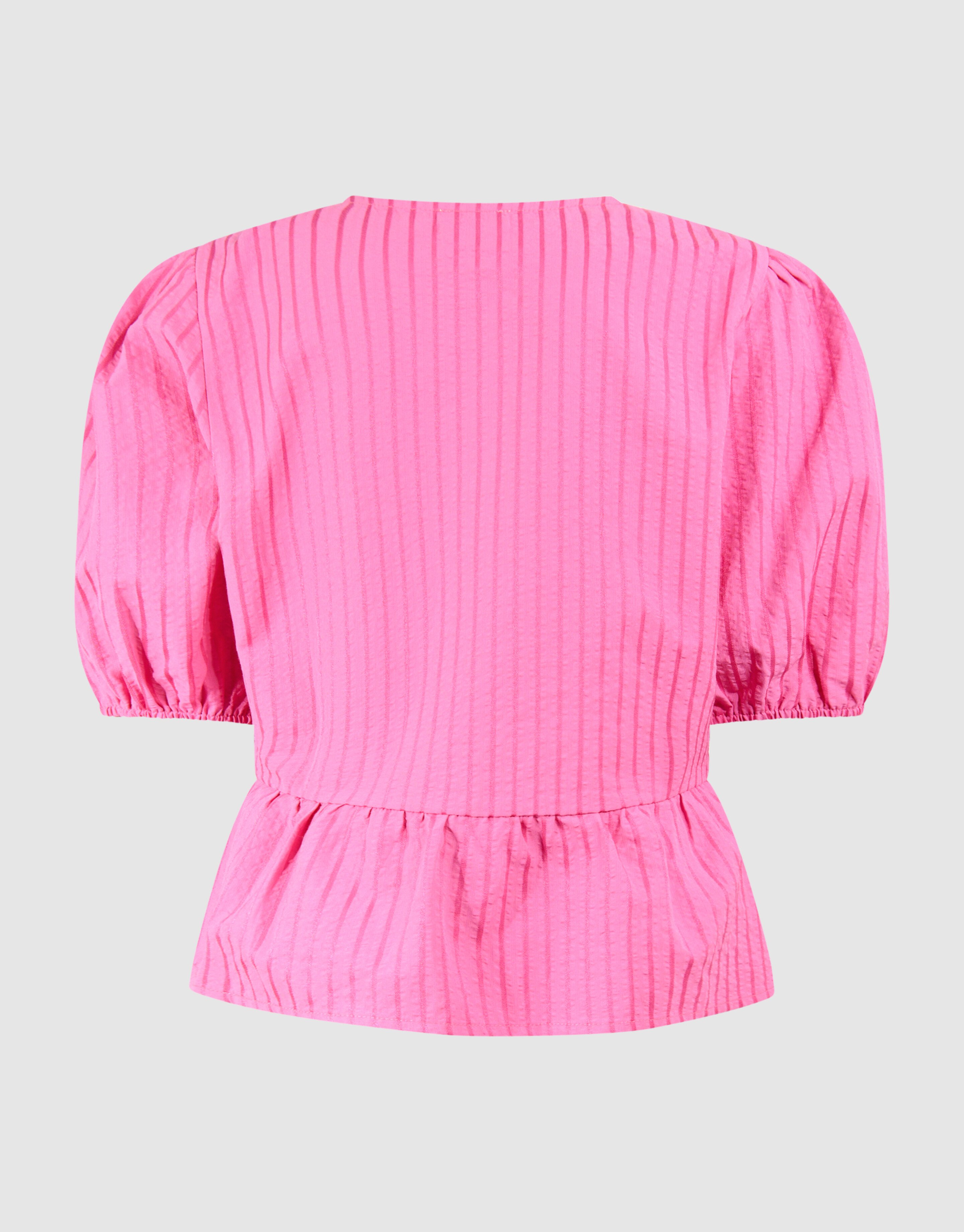Stripe Strik Top Roze SHOEBY GIRLS