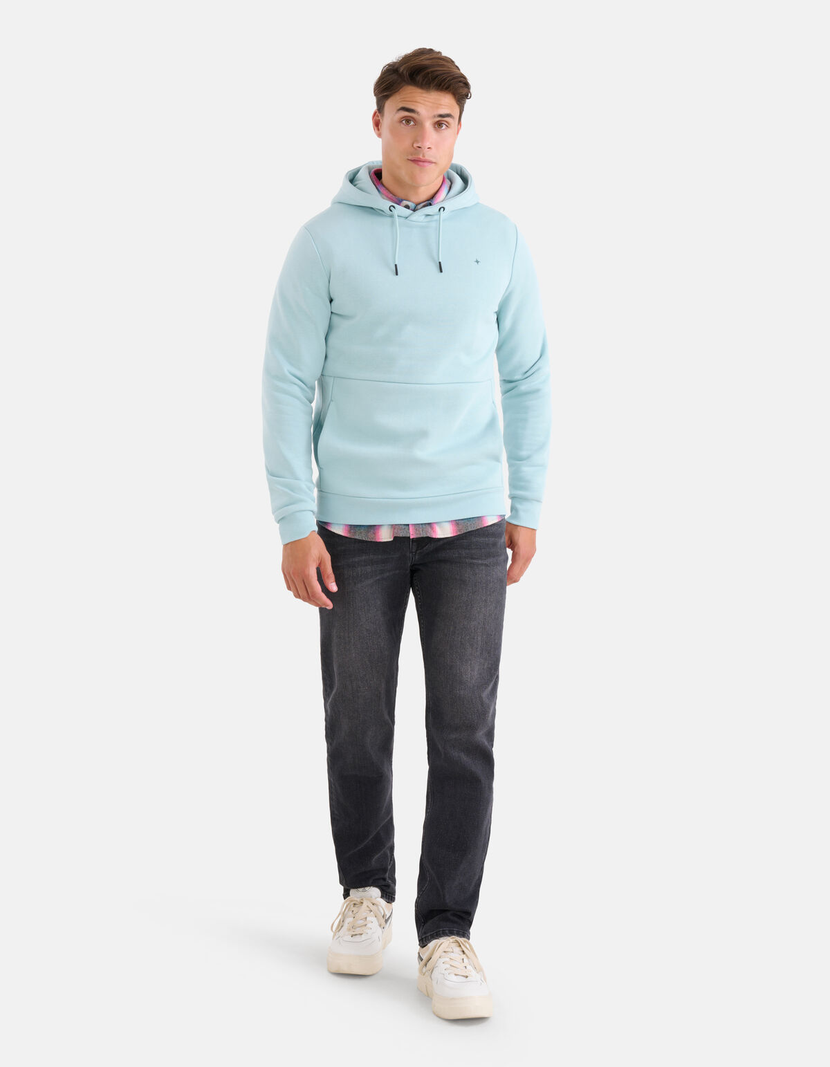 Grafische Hoodie Lichtblauw SHOEBY MEN