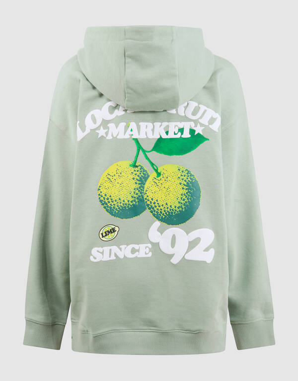 Market Artwork Hoodie Lichtgroen SHOEBY BOYS