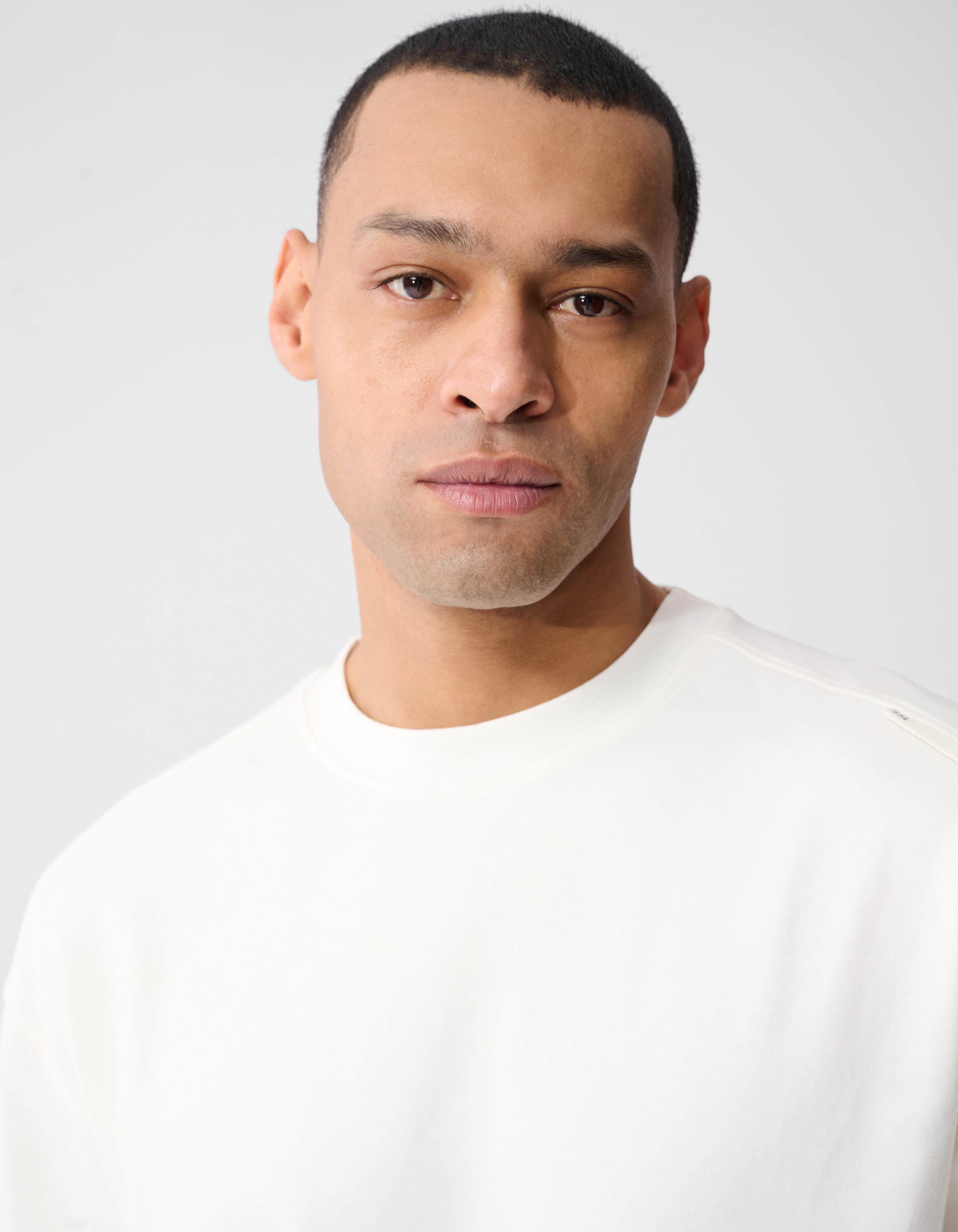 Basis Relaxed Fit T-shirt Gebroken Wit SHOEBY MEN