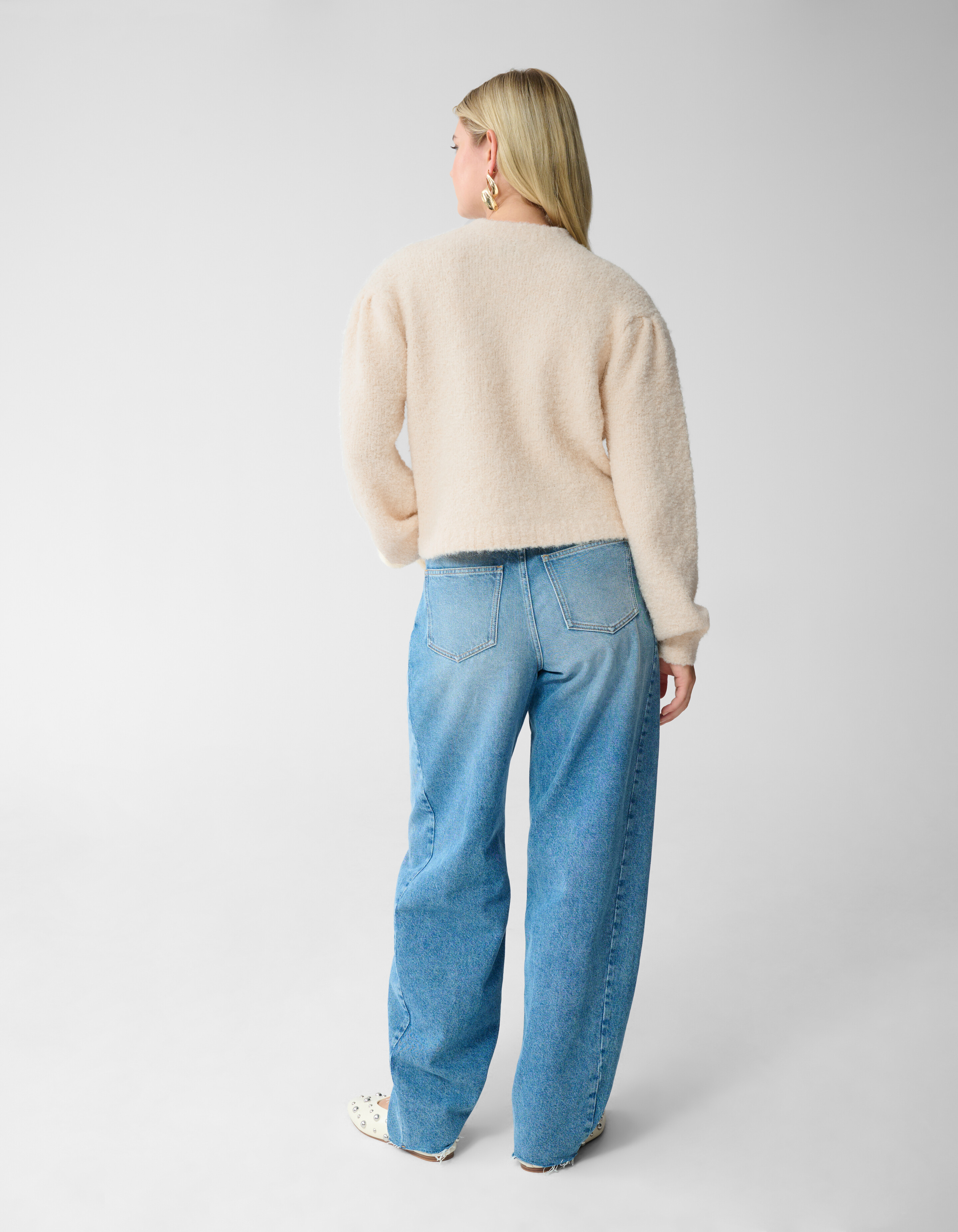 Teddy Knit Vest Gebroken Wit SHOEBY WOMEN