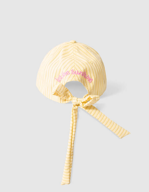 Pinstripe Bow Pet Geel SHOEBY ACCESSOIRES