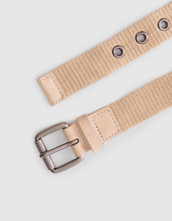 Basis Canvas Riem Zand SHOEBY ACCESSOIRES