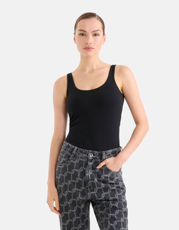 Basis Tanktop Zwart Eksept