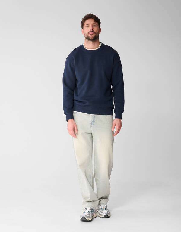 Rib Sweater Donkerblauw SHOEBY MEN
