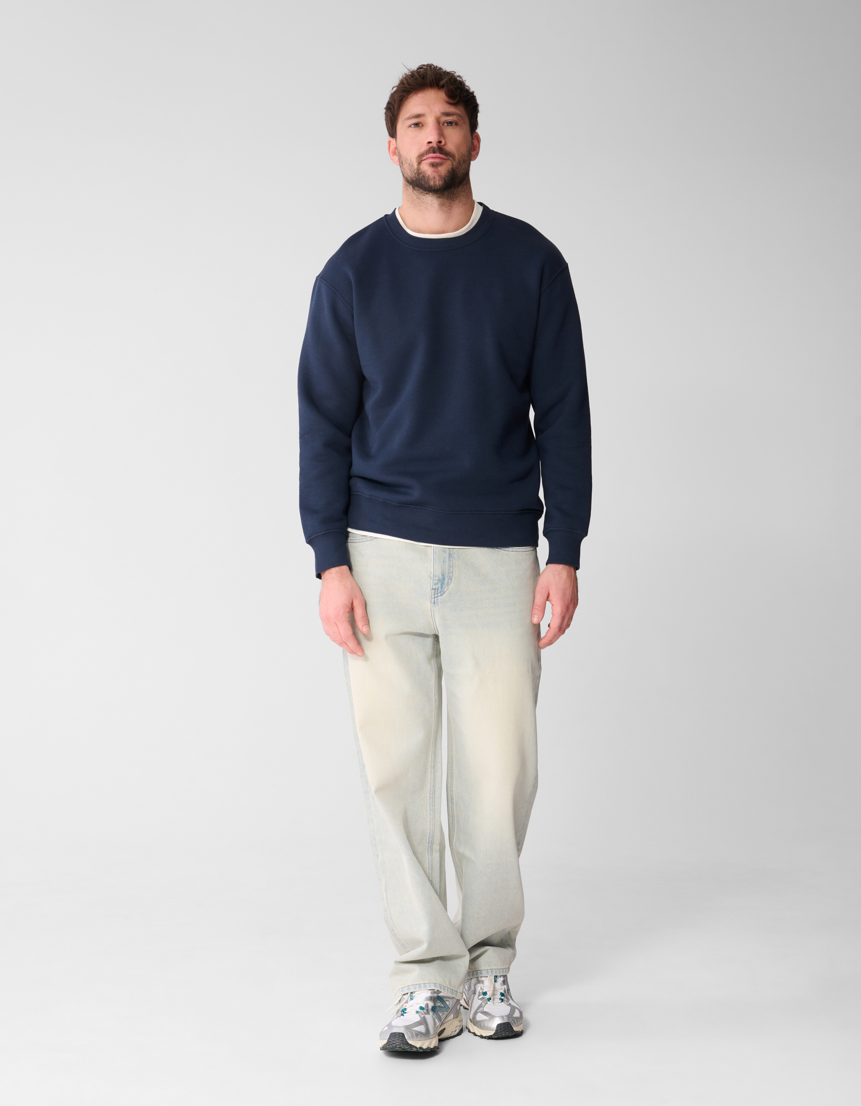 Rib Sweater Donkerblauw SHOEBY MEN
