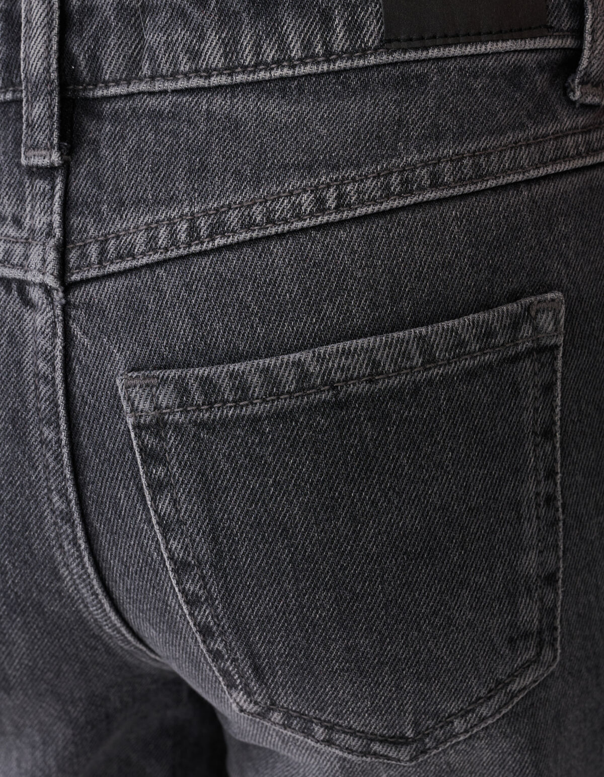Stud Wide Leg Fit Jeans Donkergrijs SHOEBY GIRLS