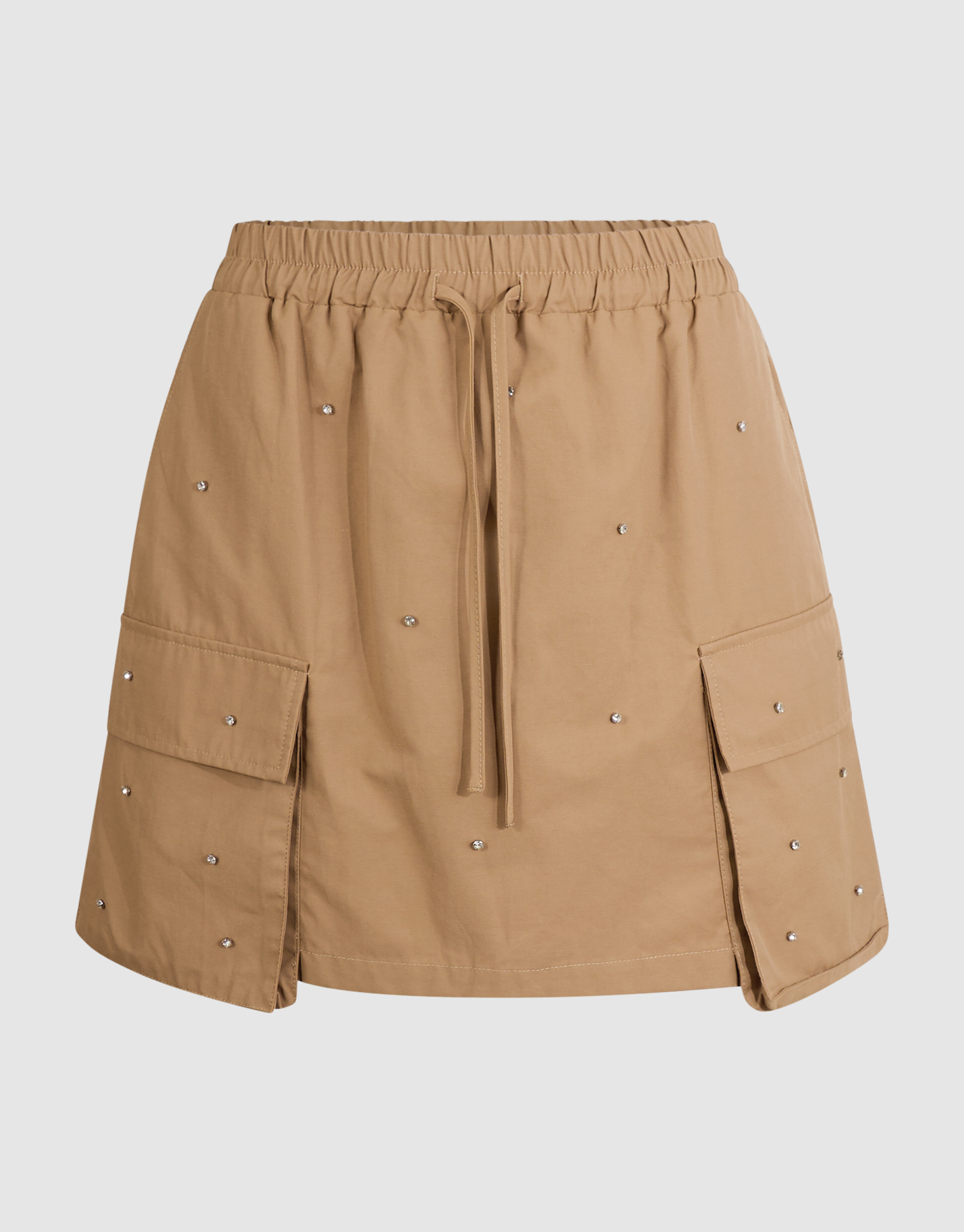Cargo Strass Mini Rok Beige SHOEBY WOMEN