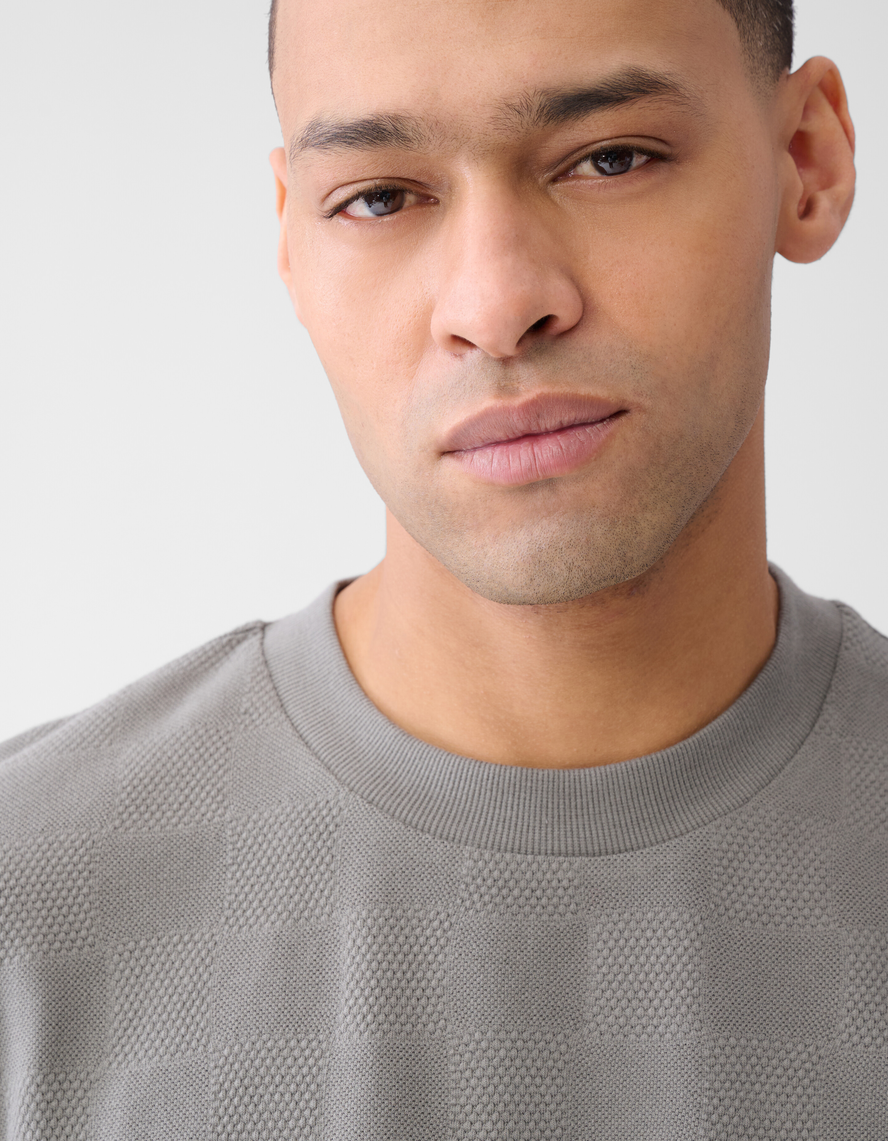 Patchwork T-shirt Donkergroen SHOEBY MEN