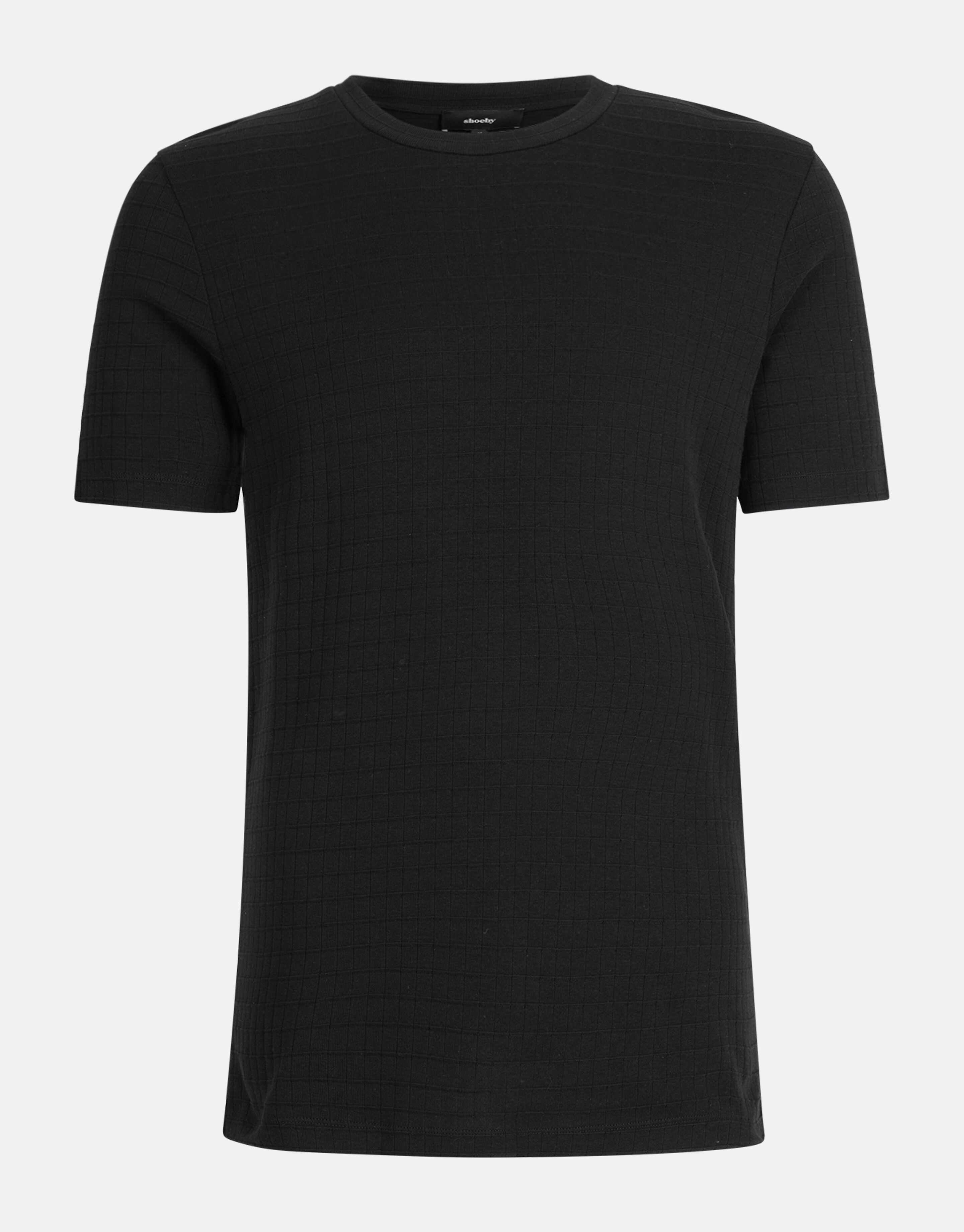 Structuur T-shirt Zwart SHOEBY MEN