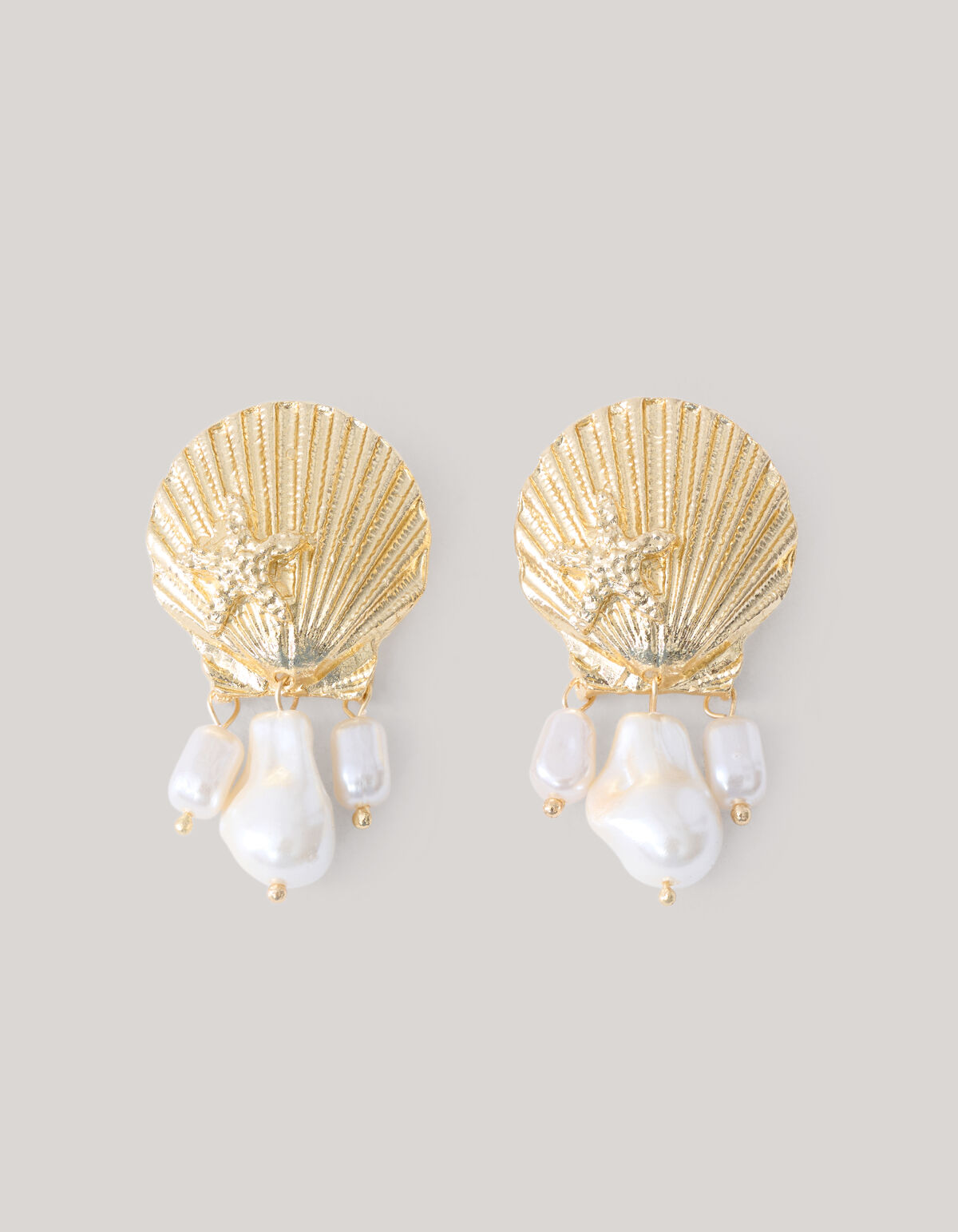 Shell Parel Oorbellen Goud SHOEBY ACCESSOIRES