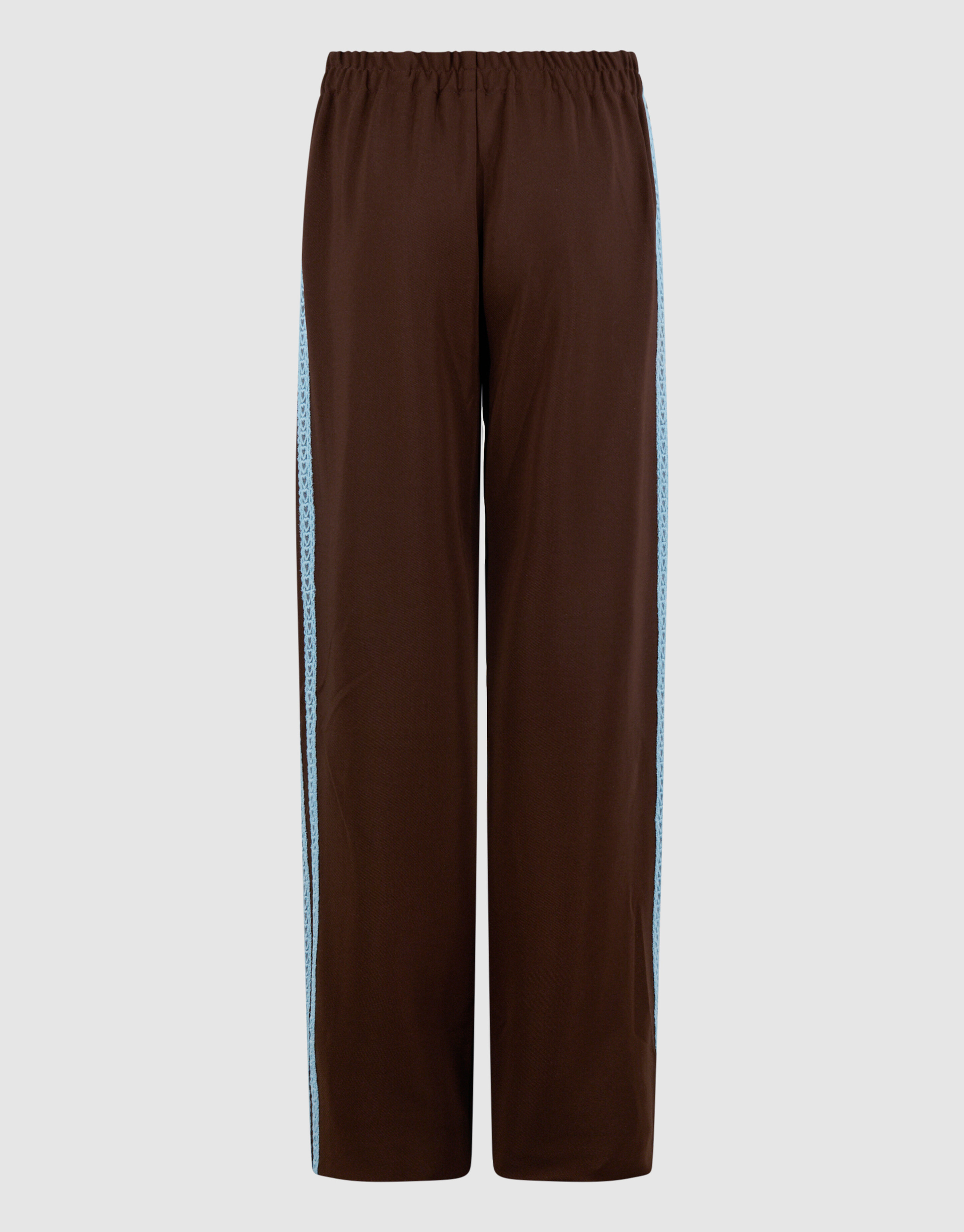 Sporty Wide Leg Broek Bruin SHOEBY GIRLS