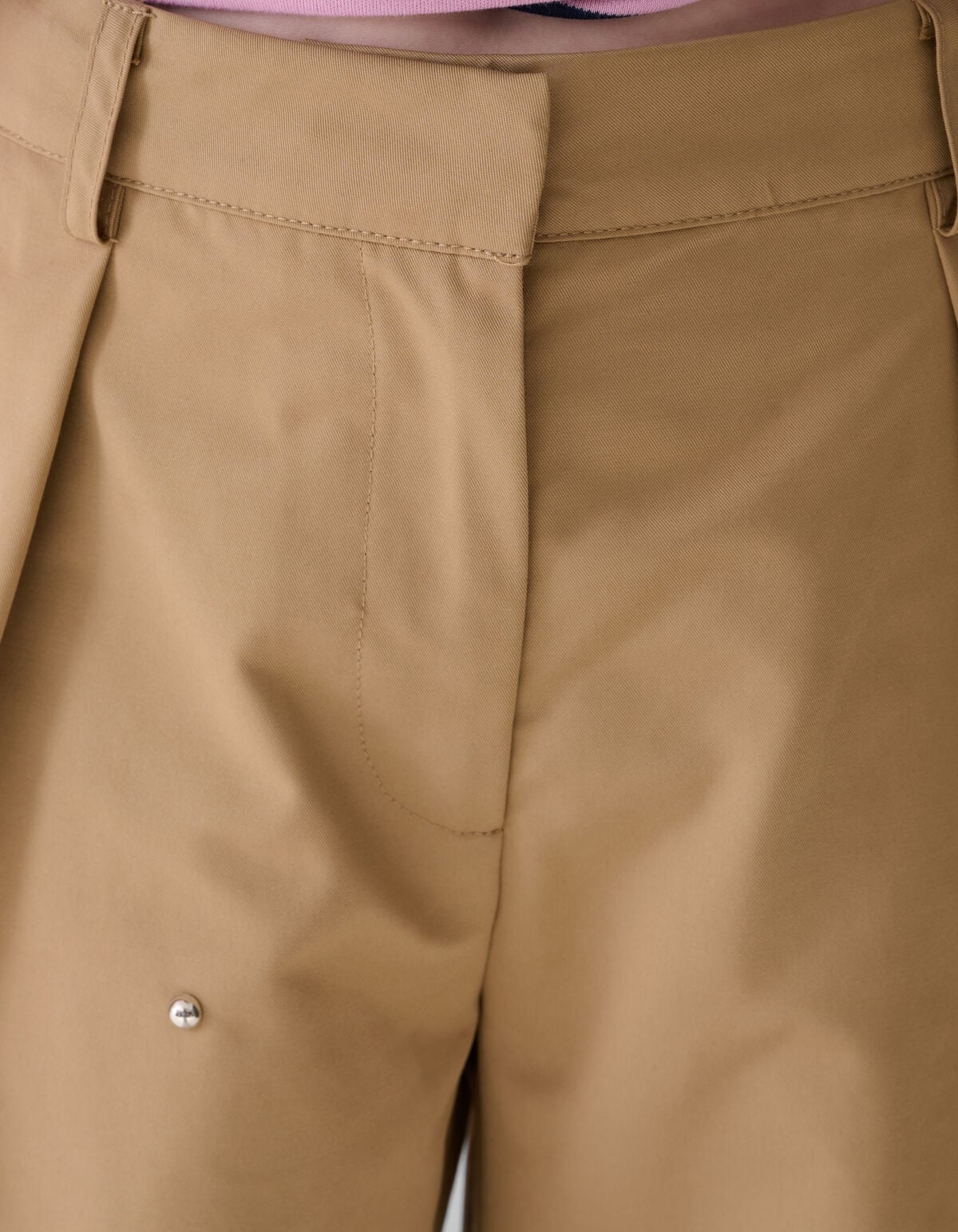 Studded Baggy Fit Broek Zand SHOEBY GIRLS