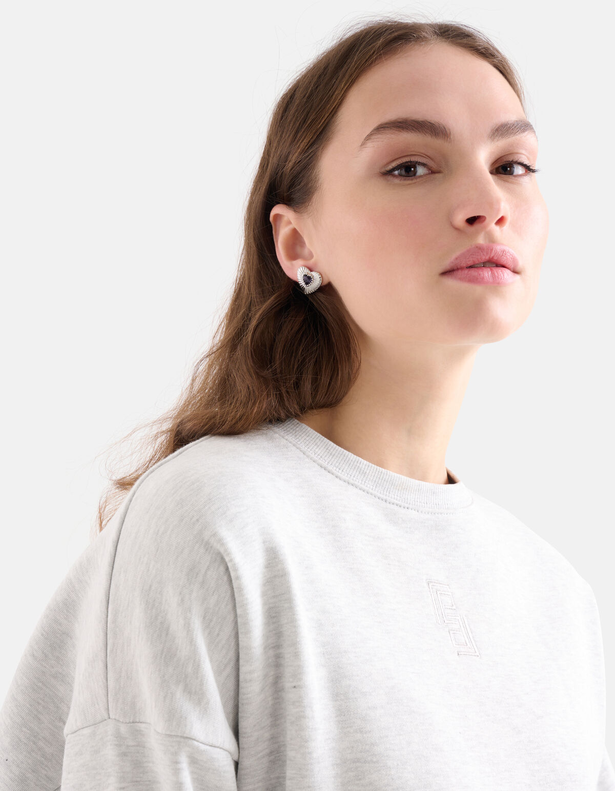 Heart Oorbellen Zilver SHOEBY ACCESSOIRES