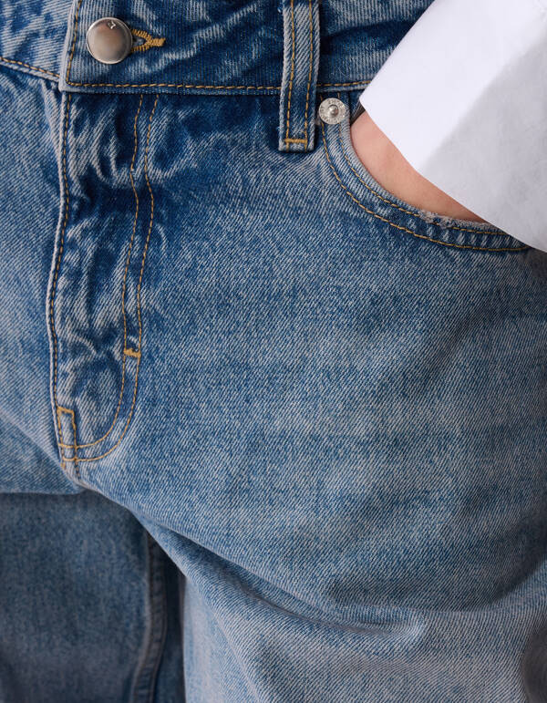 Big Stud Wide Leg Fit Jeans Mediumstone SHOEBY WOMEN