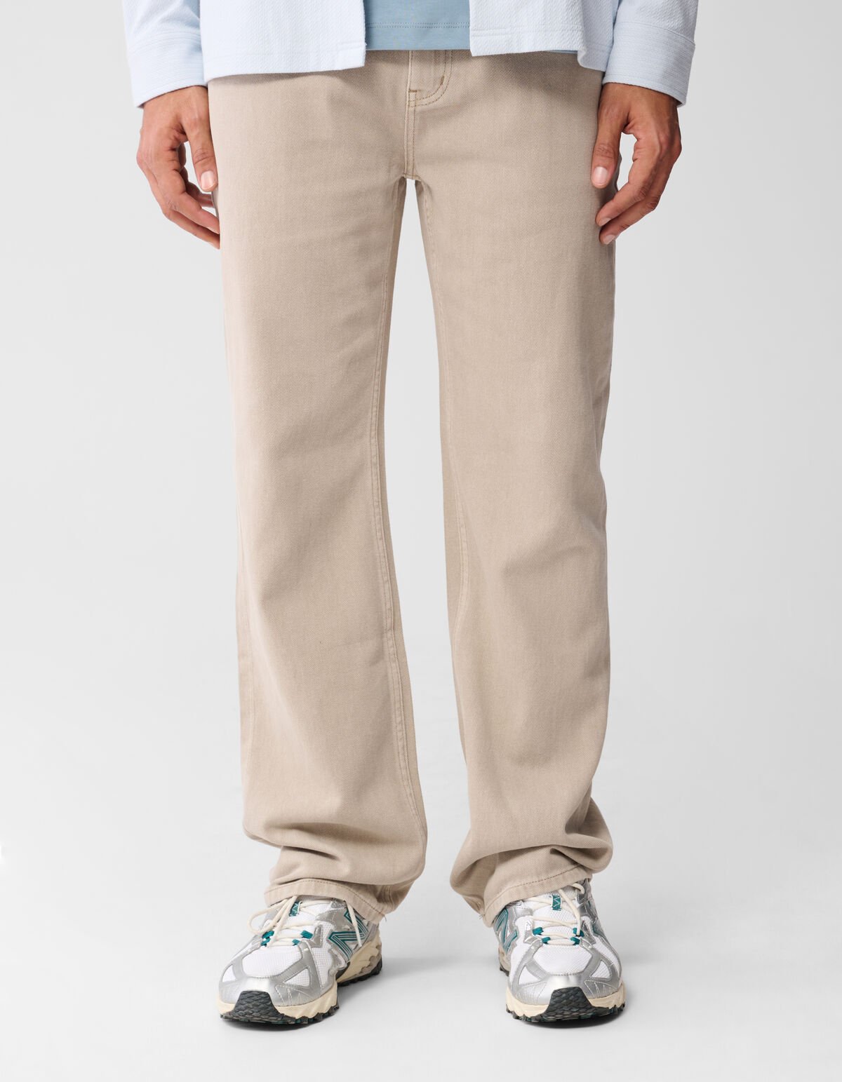 Relaxed Fit Jeans Lichtbruin SHOEBY MEN