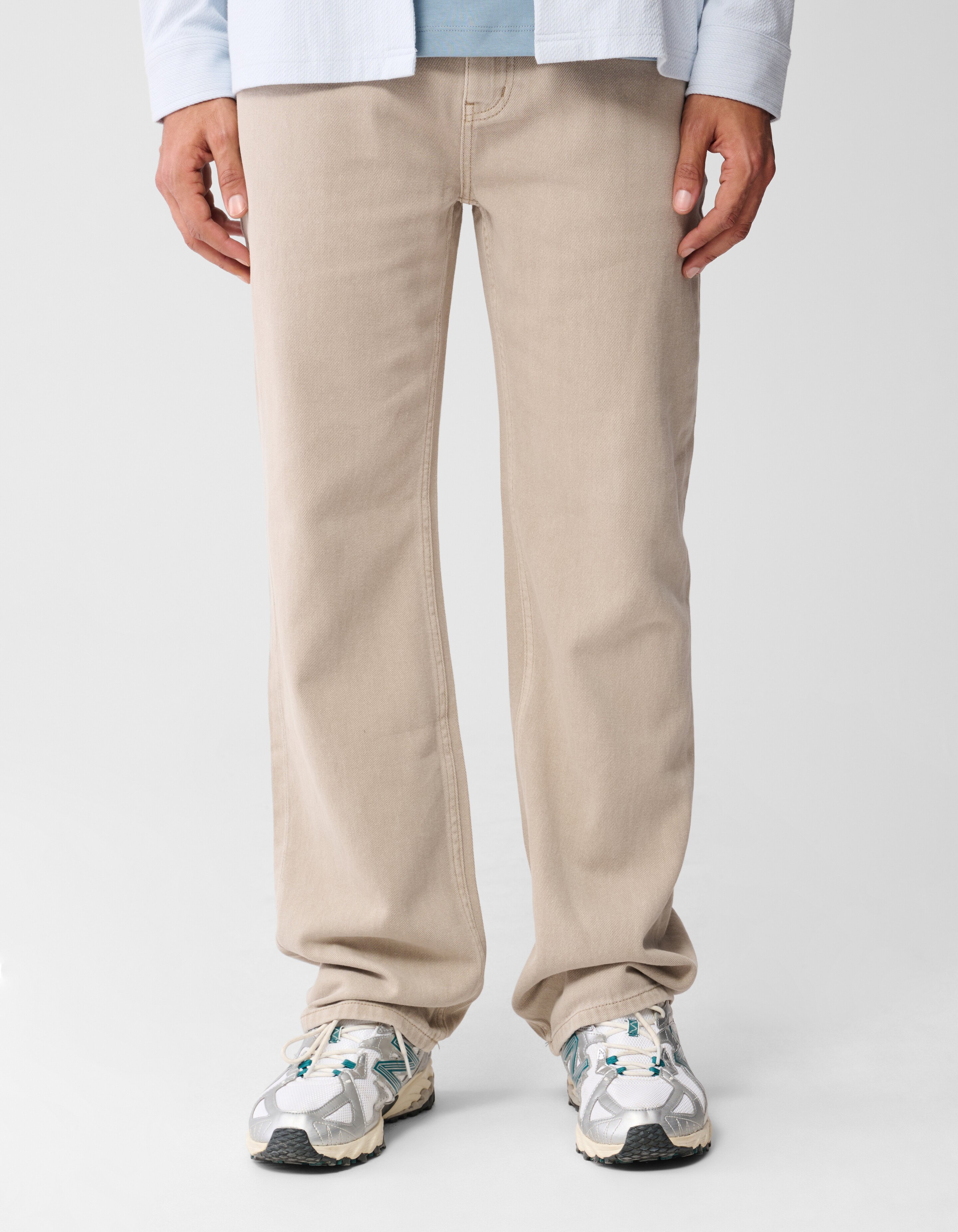 Relaxed Fit Jeans Lichtbruin SHOEBY MEN