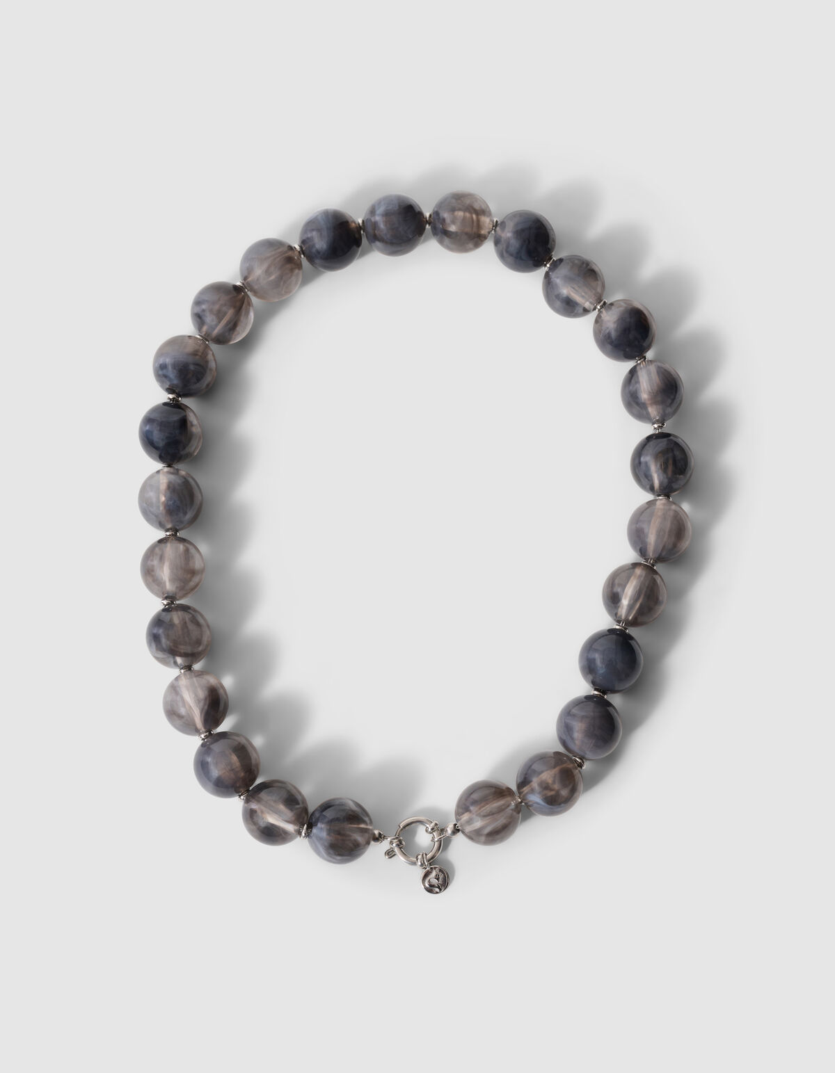 Kralen Ketting Grijs SHOEBY ACCESSOIRES