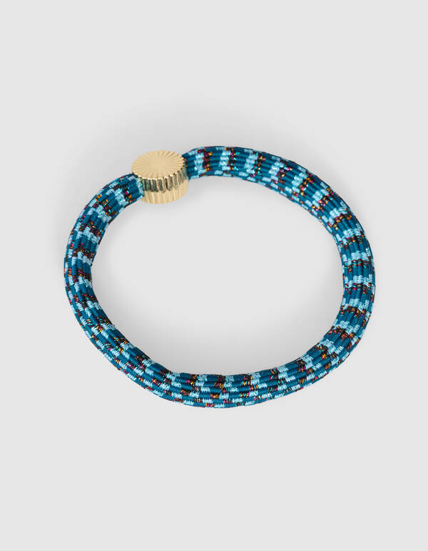 Charm Lurex Haarelastiek Donkerblauw SHOEBY ACCESSOIRES