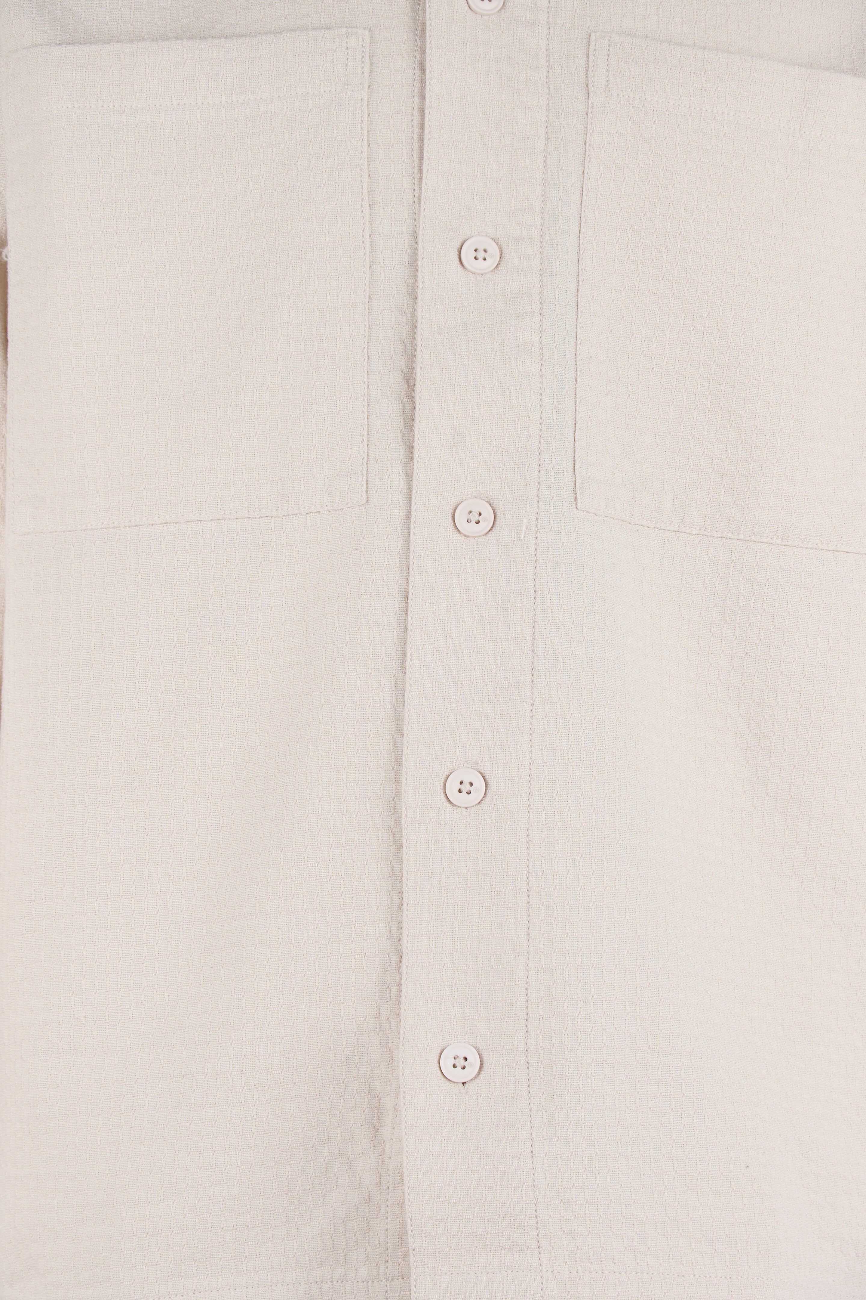 Block Jacquard Overshirt Zand SHOEBY MEN